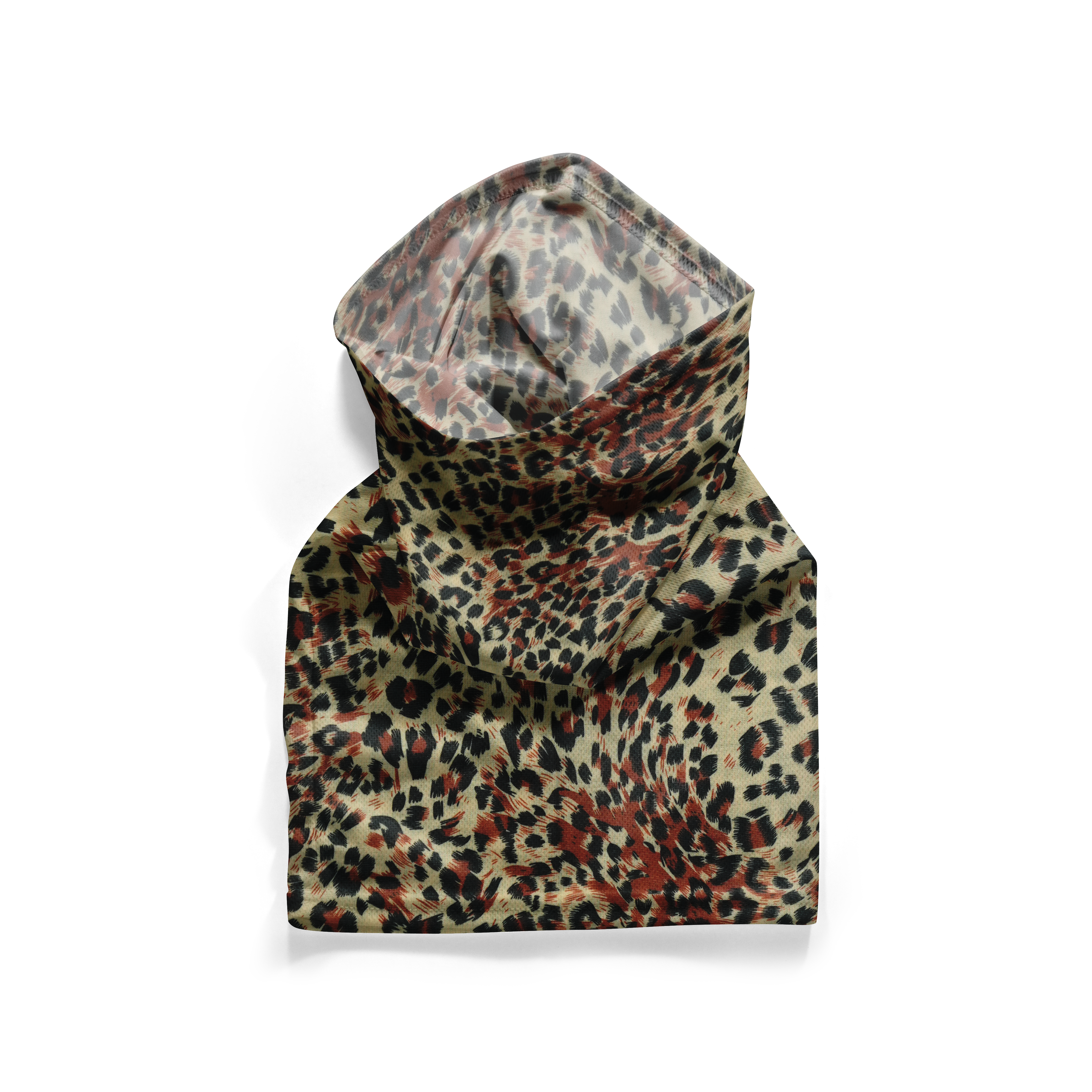 Leopard Print Multifunctional Snood – Breathable Mask Neck Gaiter Face Covering