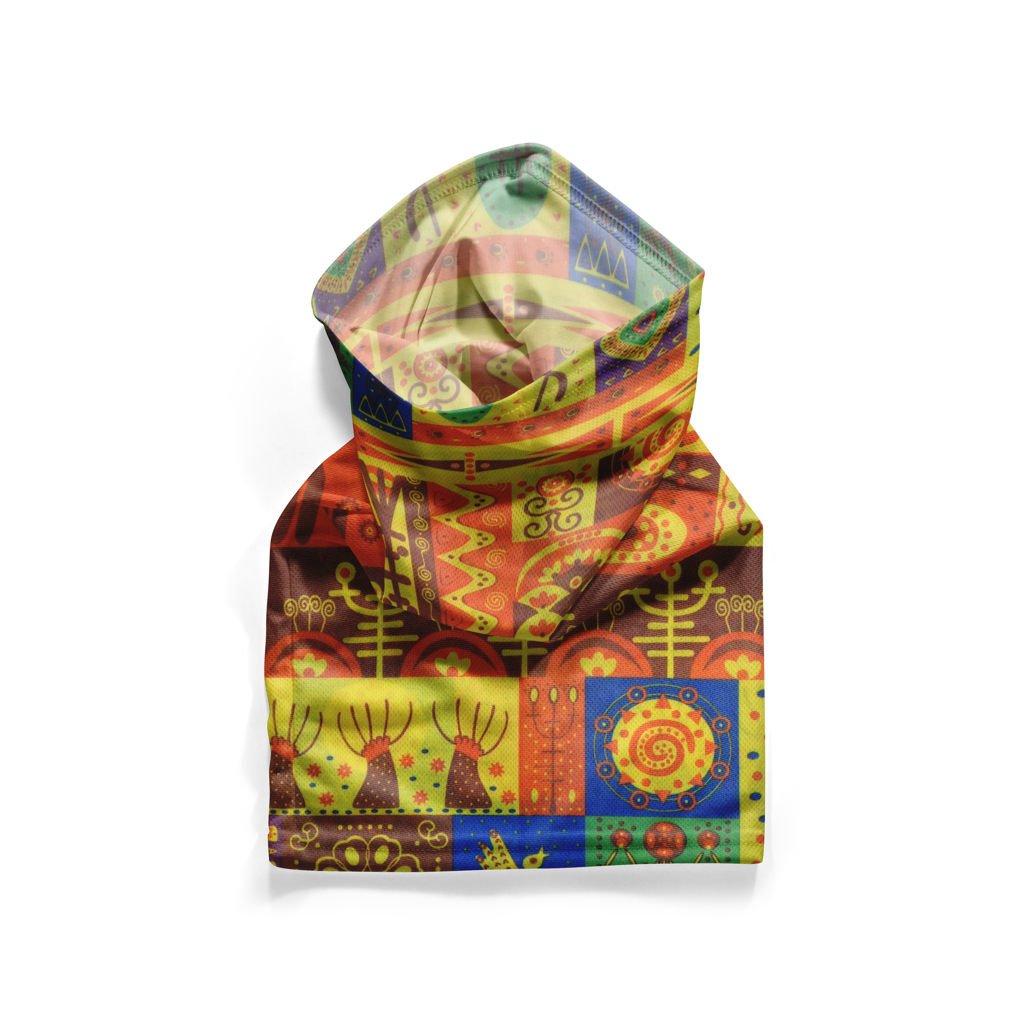 Tribal Mosaic Heritage Snood – Breathable Mask Neck Gaiter Face Covering