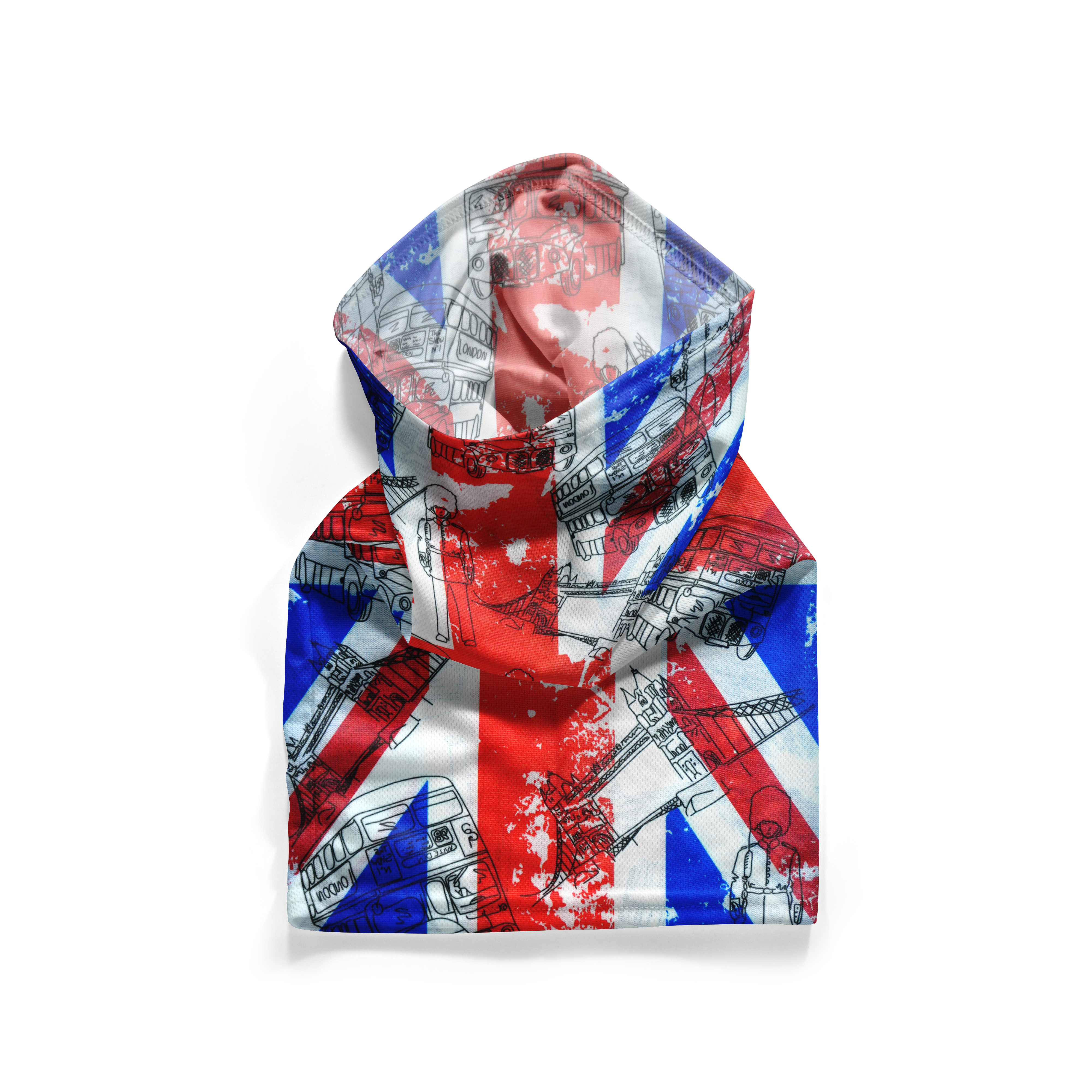 Union Jack London Icons Snood – Breathable Mask Neck Gaiter Face Covering