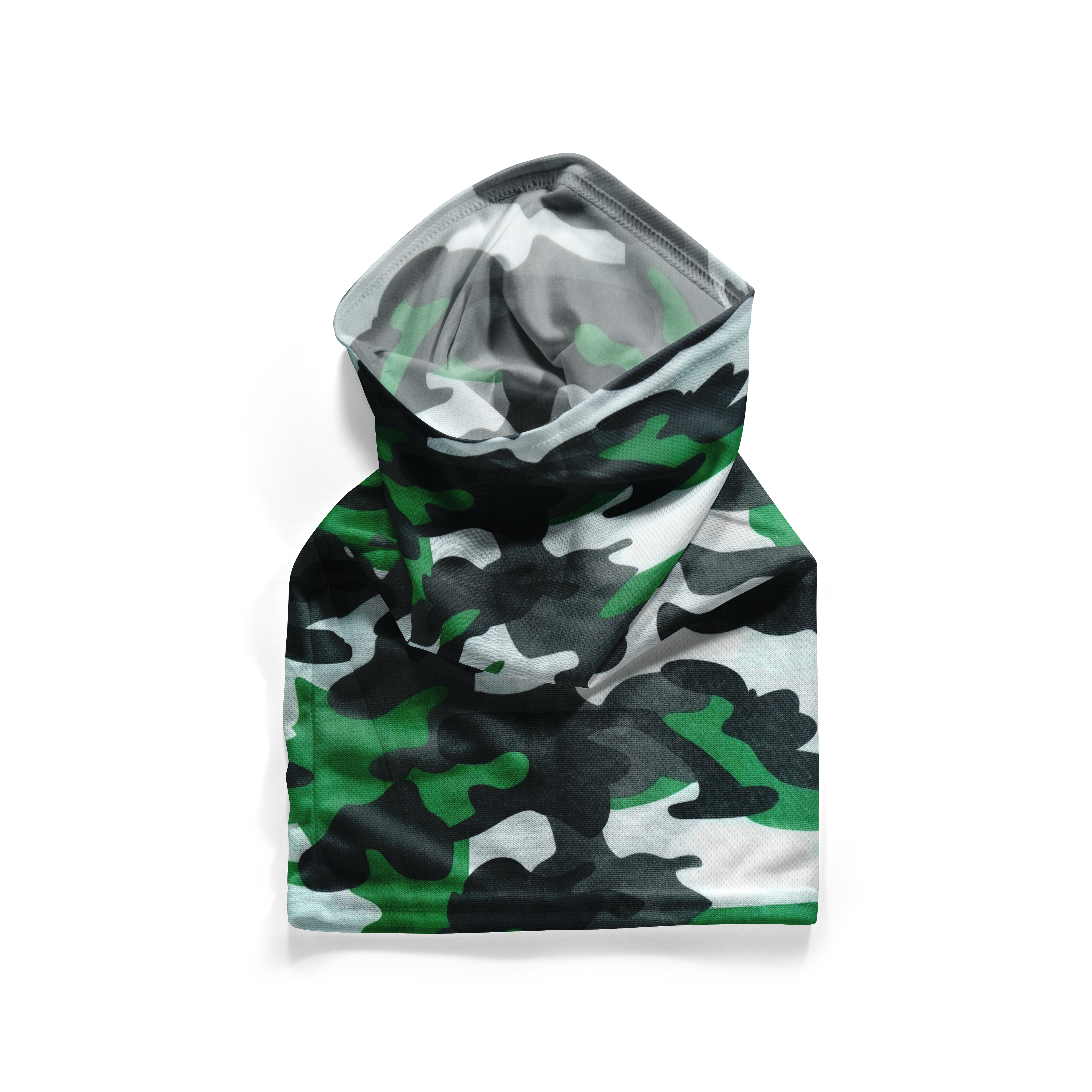 Tactical Camo Green Camouflage Snood – Breathable Mask Neck Gaiter Face Covering