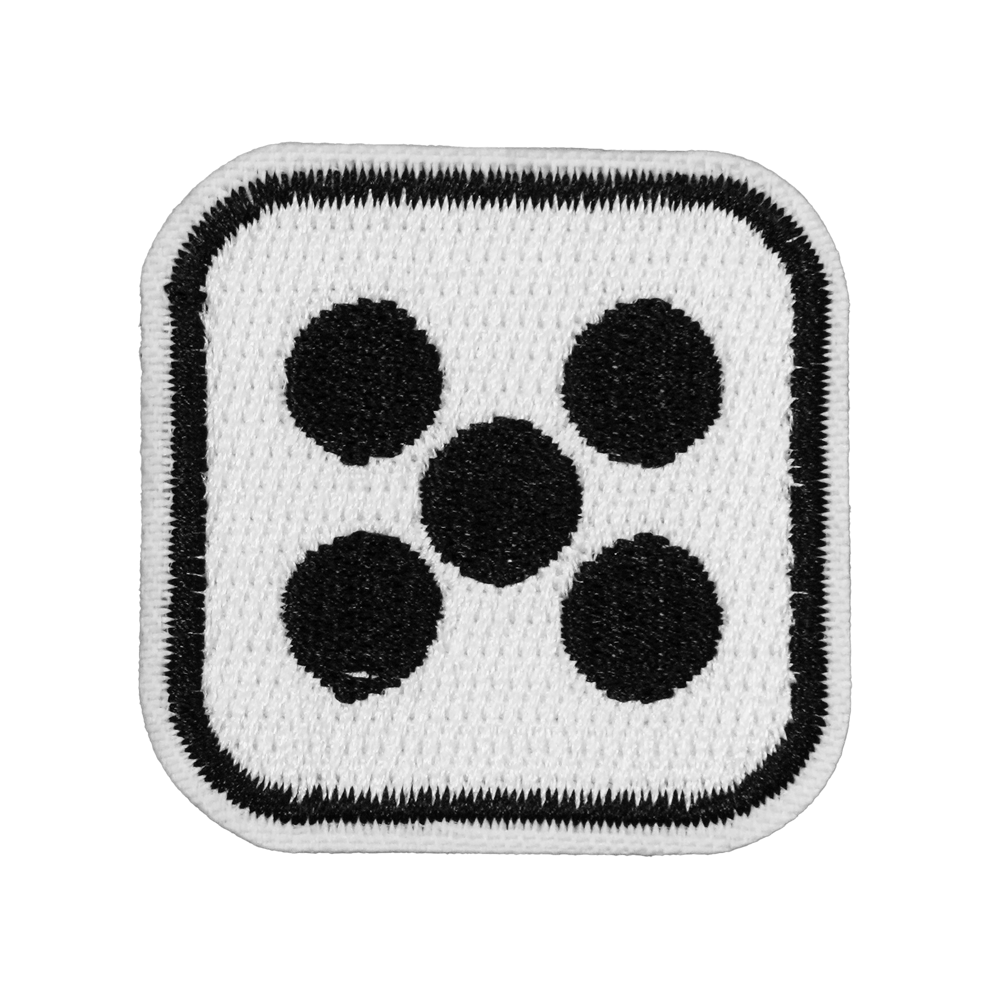 Dice Five Gaming Embroidery Patch (4 x 4cm)