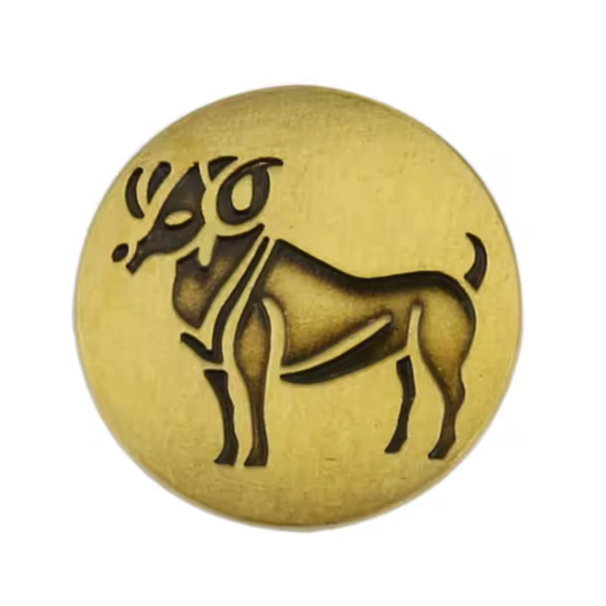 Aries Zodiac Sign Pin Badge