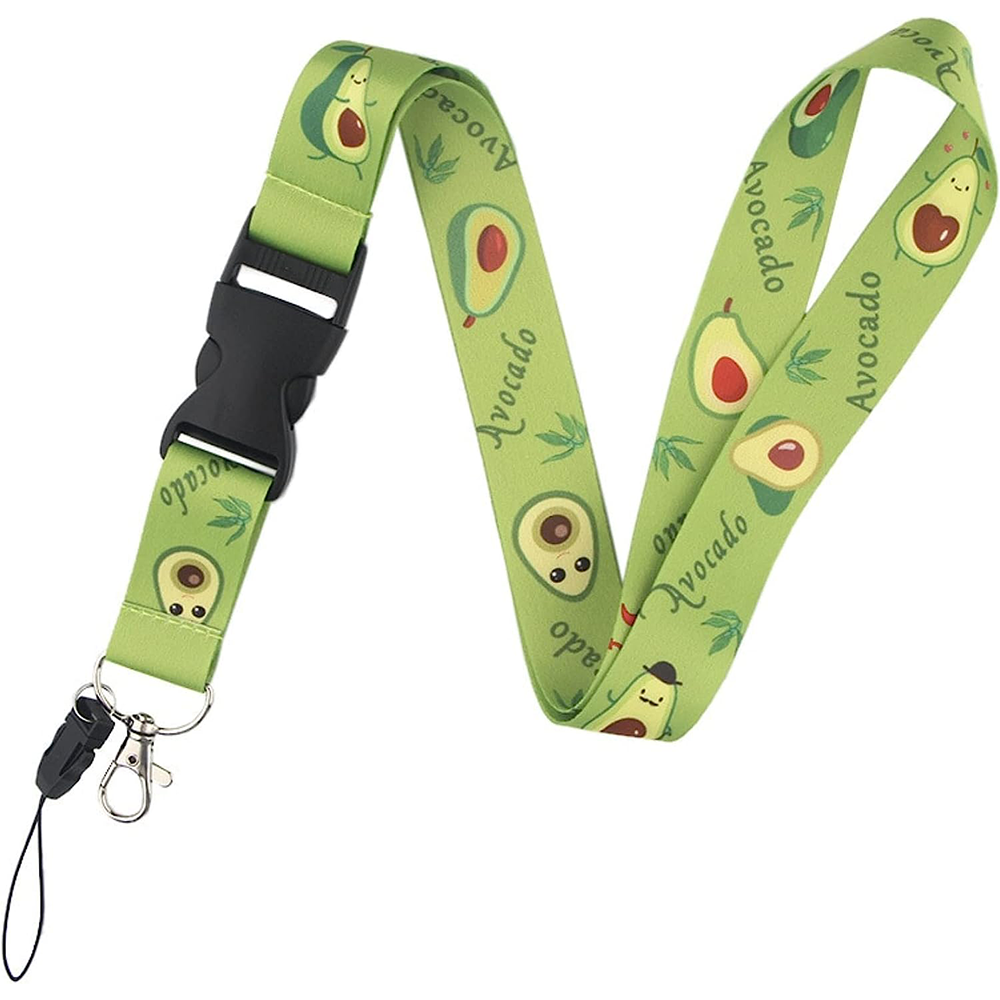 Avocados Detachable Clip Stone Lanyard