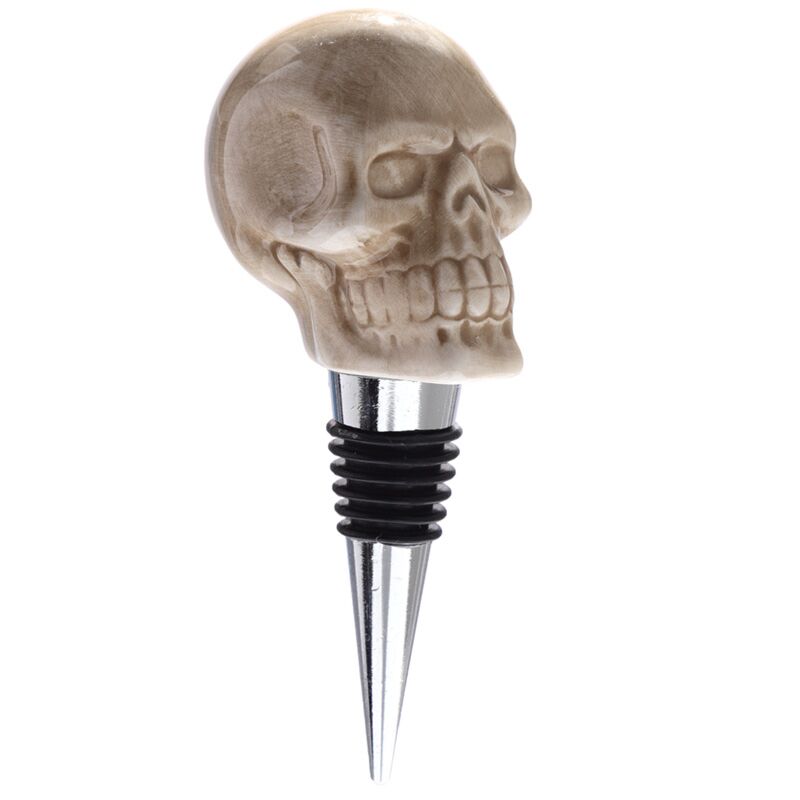 Skull Ceramic Bottle Stopper Wine