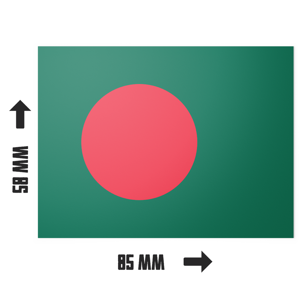 20 X Bangladesh Flag Stickers