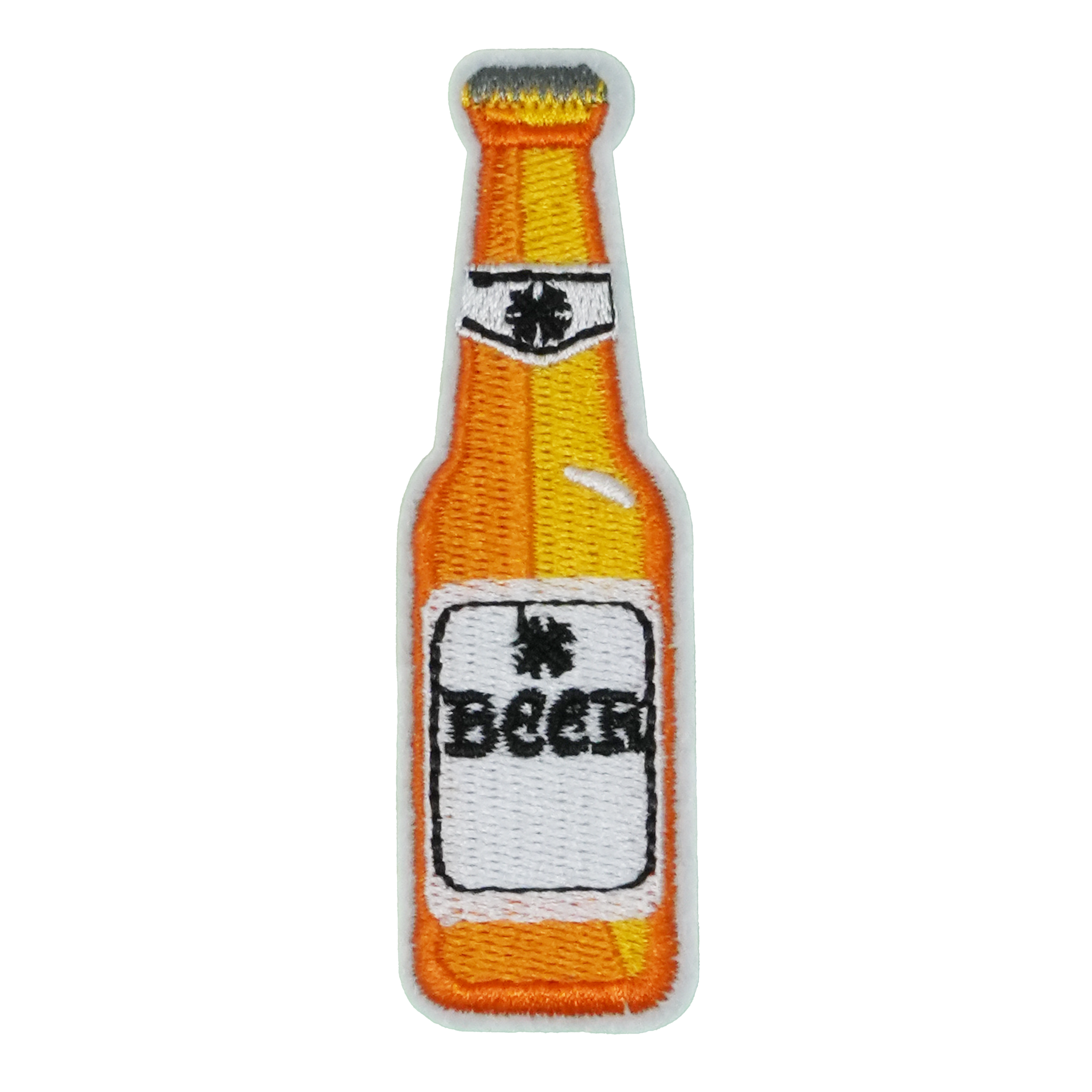 Beer Bottle Alcohol Patch Iron On (8 x 2.6cm)