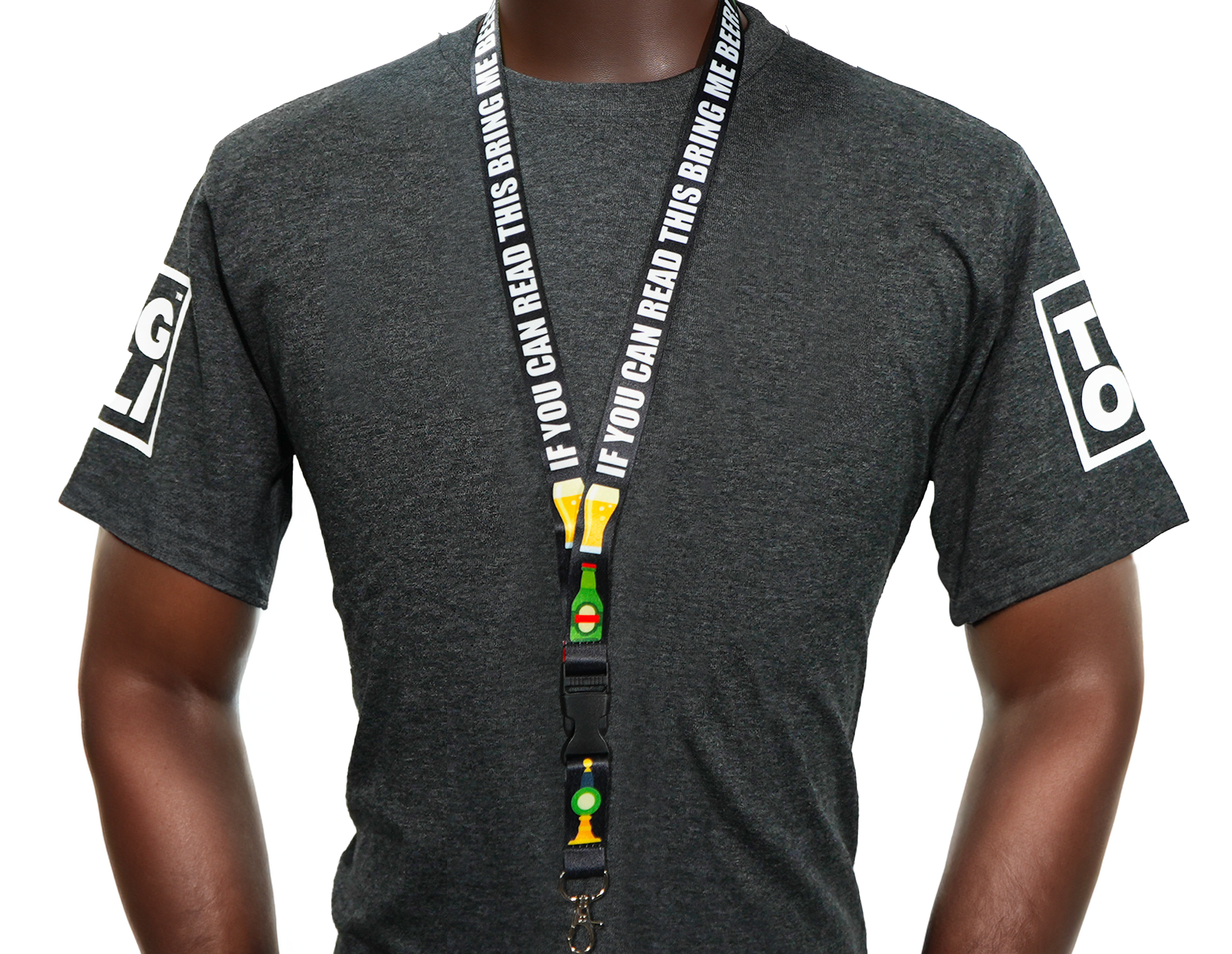If You Can Read This Bring Me Beer Lanyard