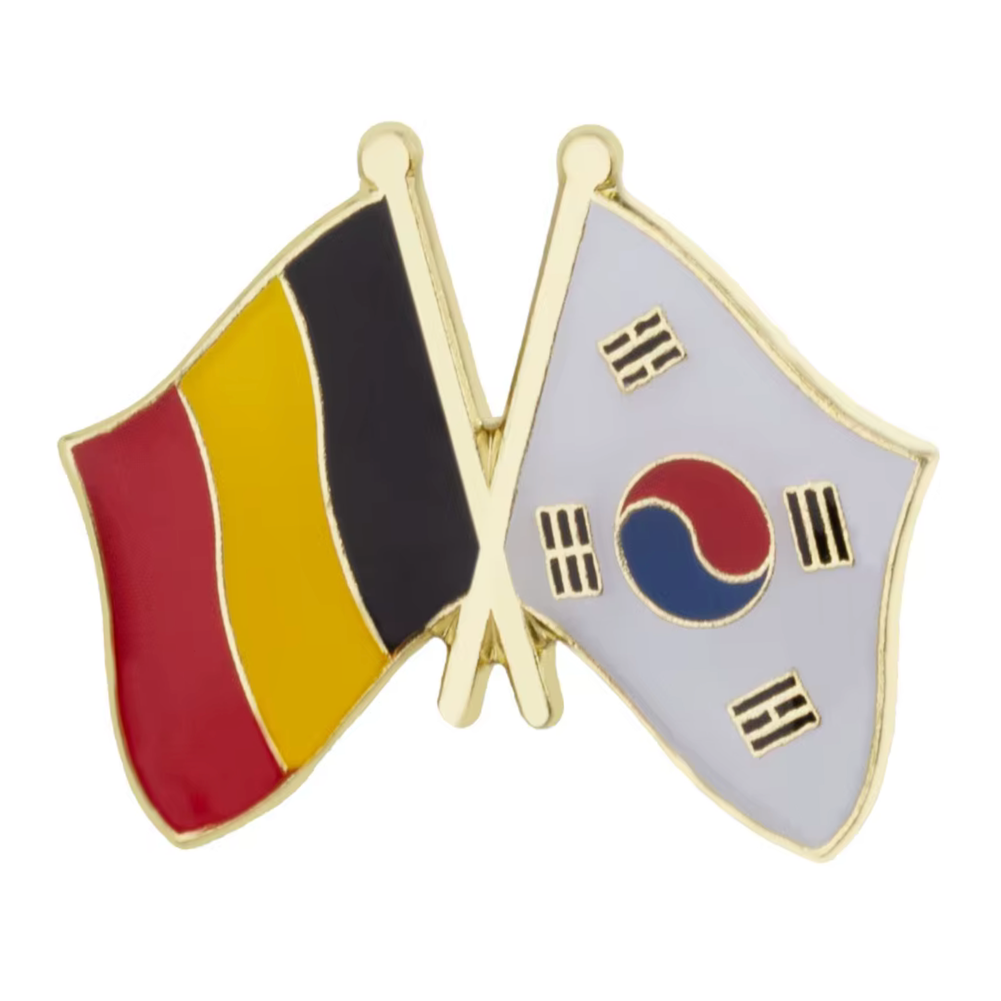 Belgium & South Korea Friendship Pin Badge