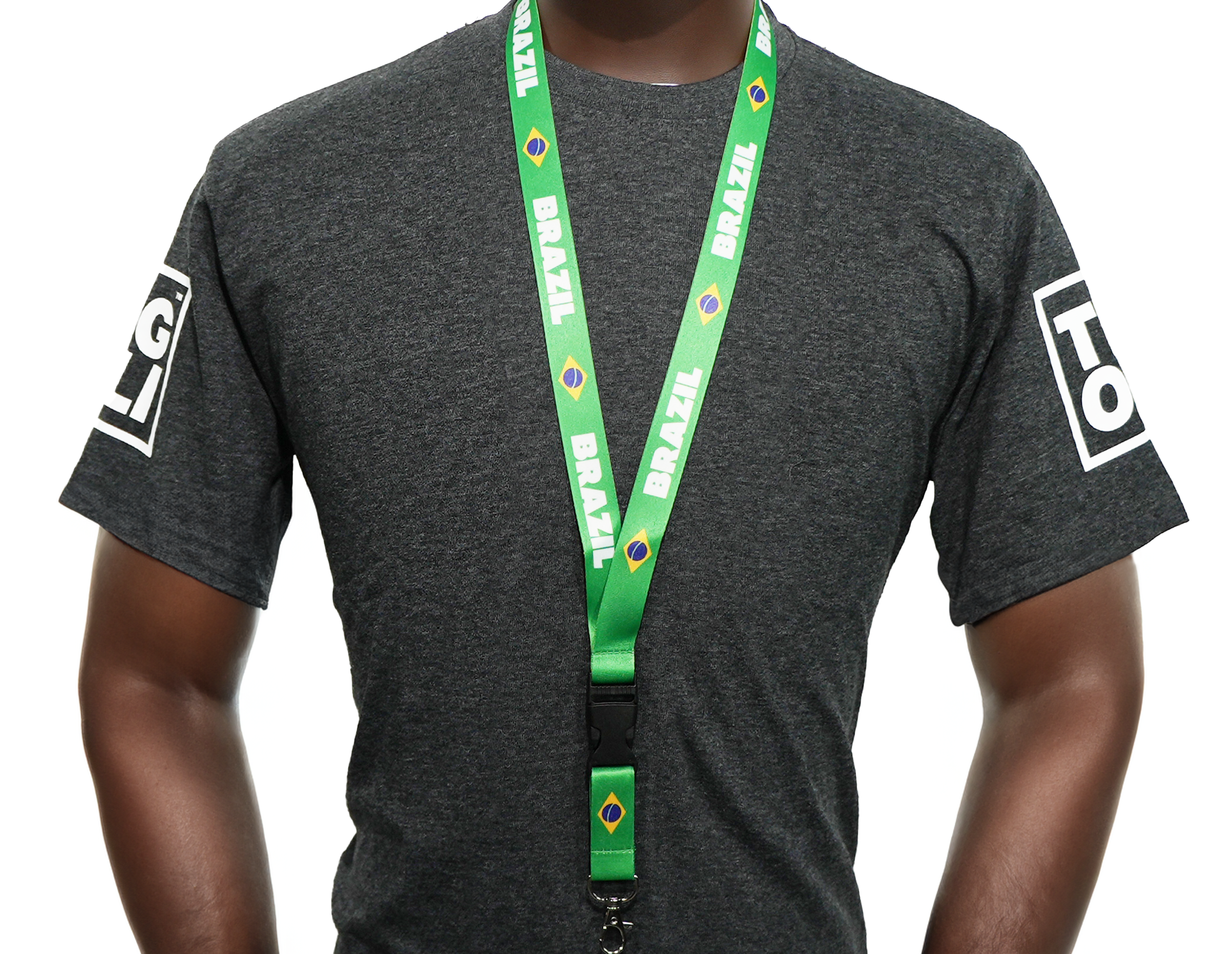 Brazil Brazilian Festival Flag Lanyard