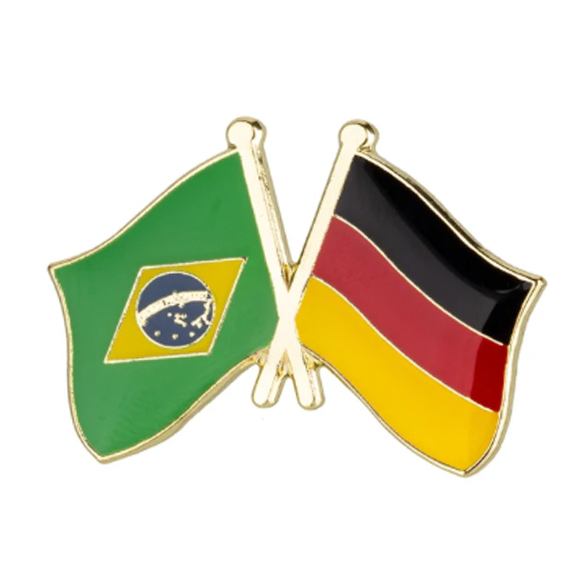 Pin de la amistad entre Brasil y Alemania