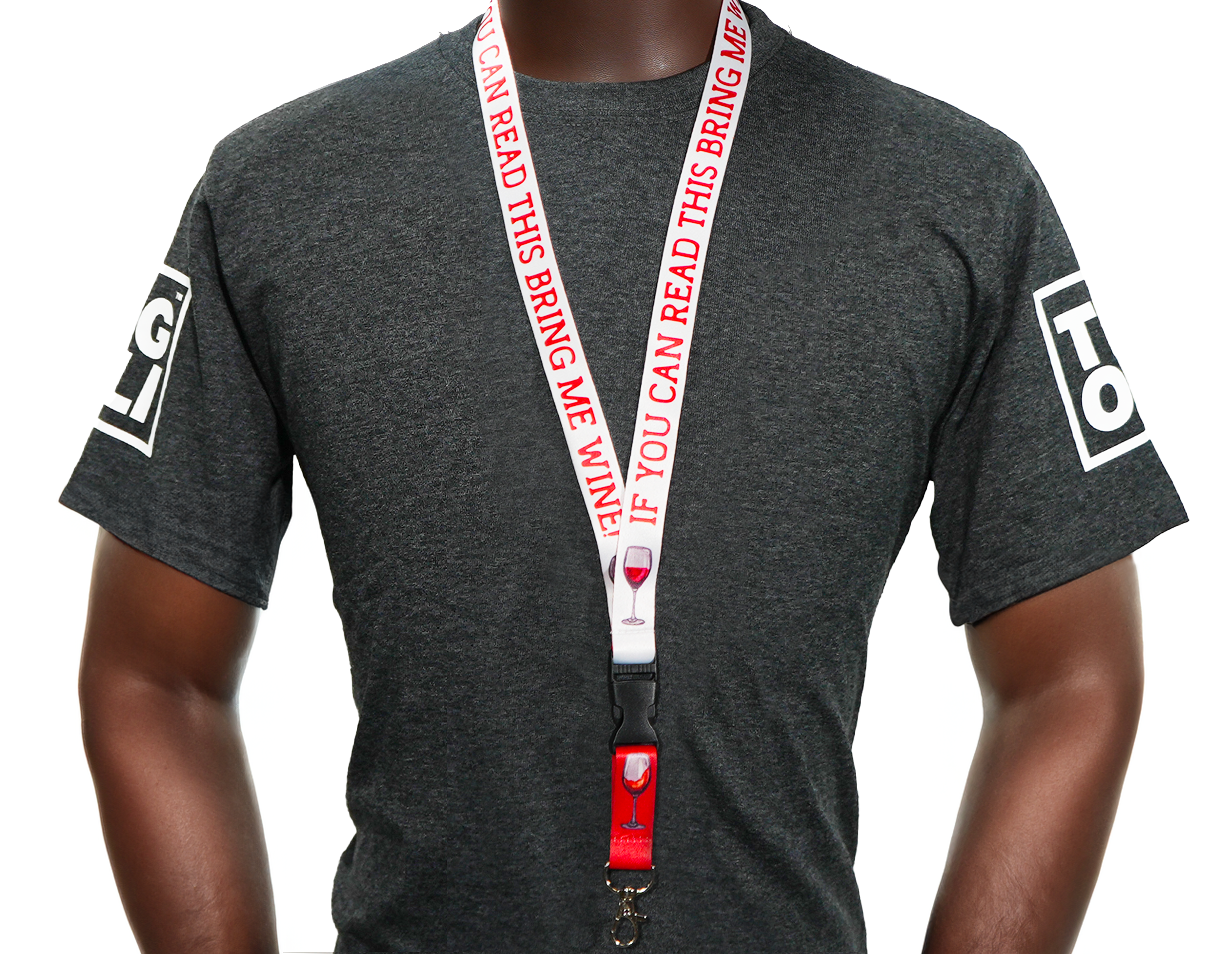 Bring Me Wine - If You Can Read This Lanyard