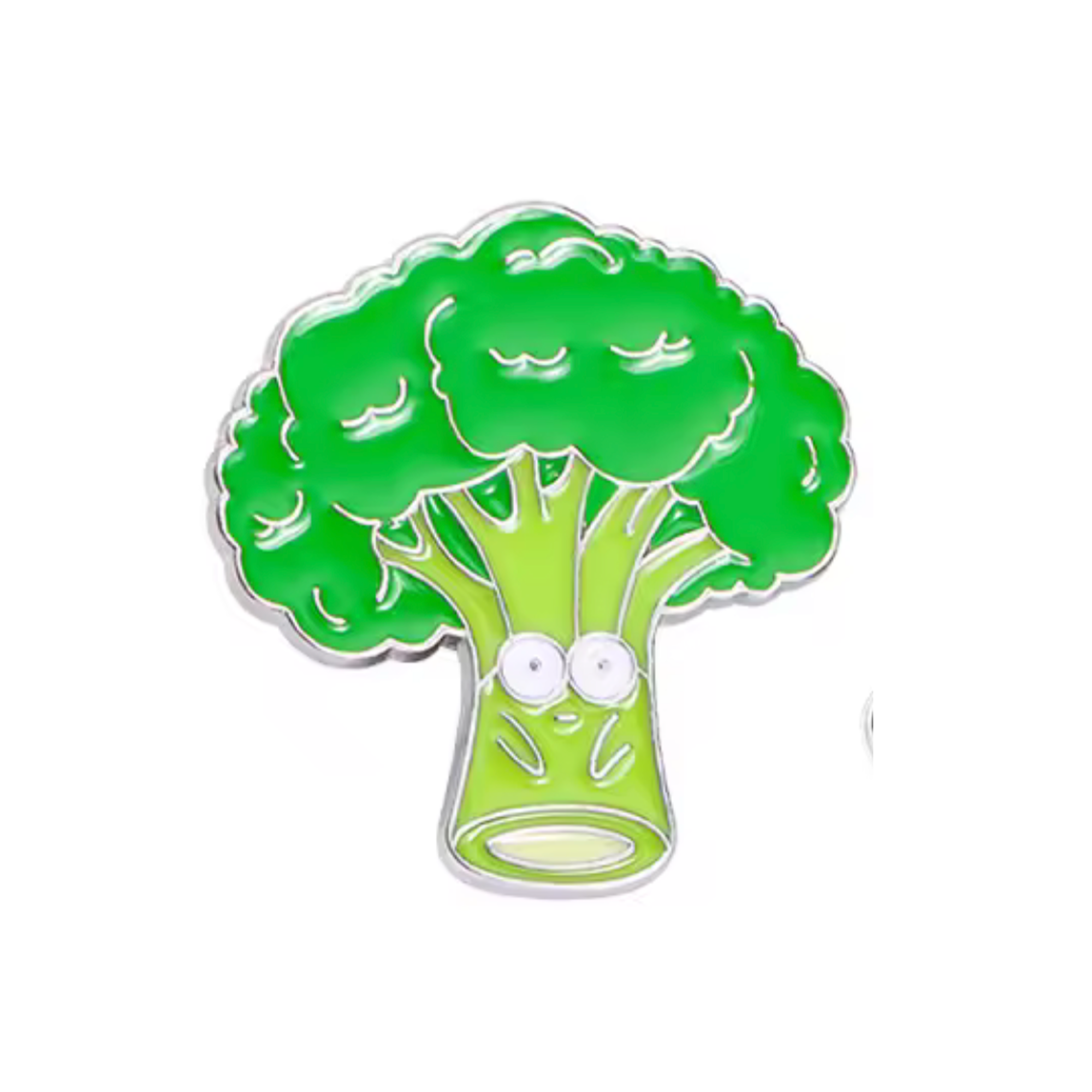Broccoli Vegetable Pin Badge