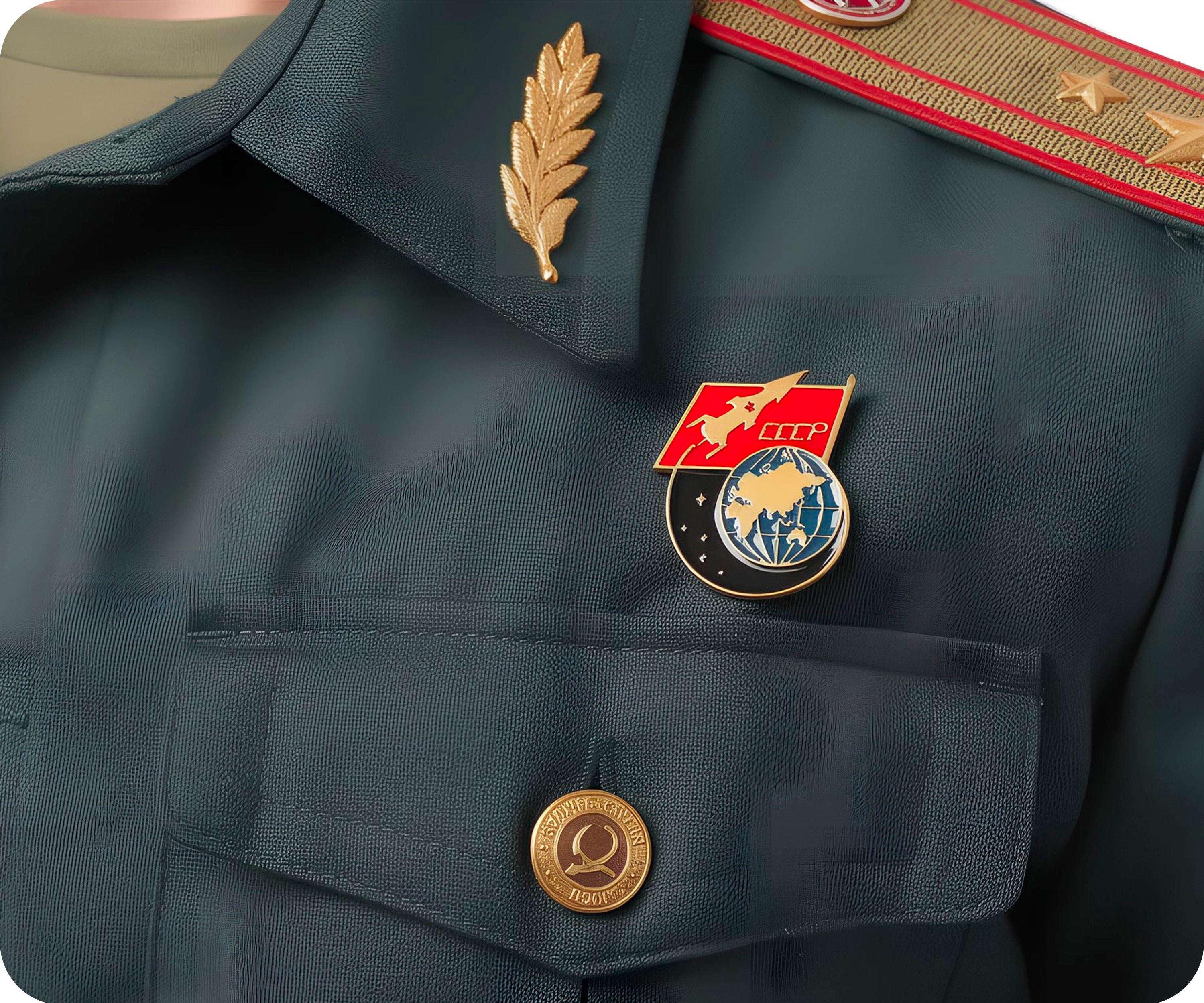 CCCP Rocket & Globe Space Pin Badge