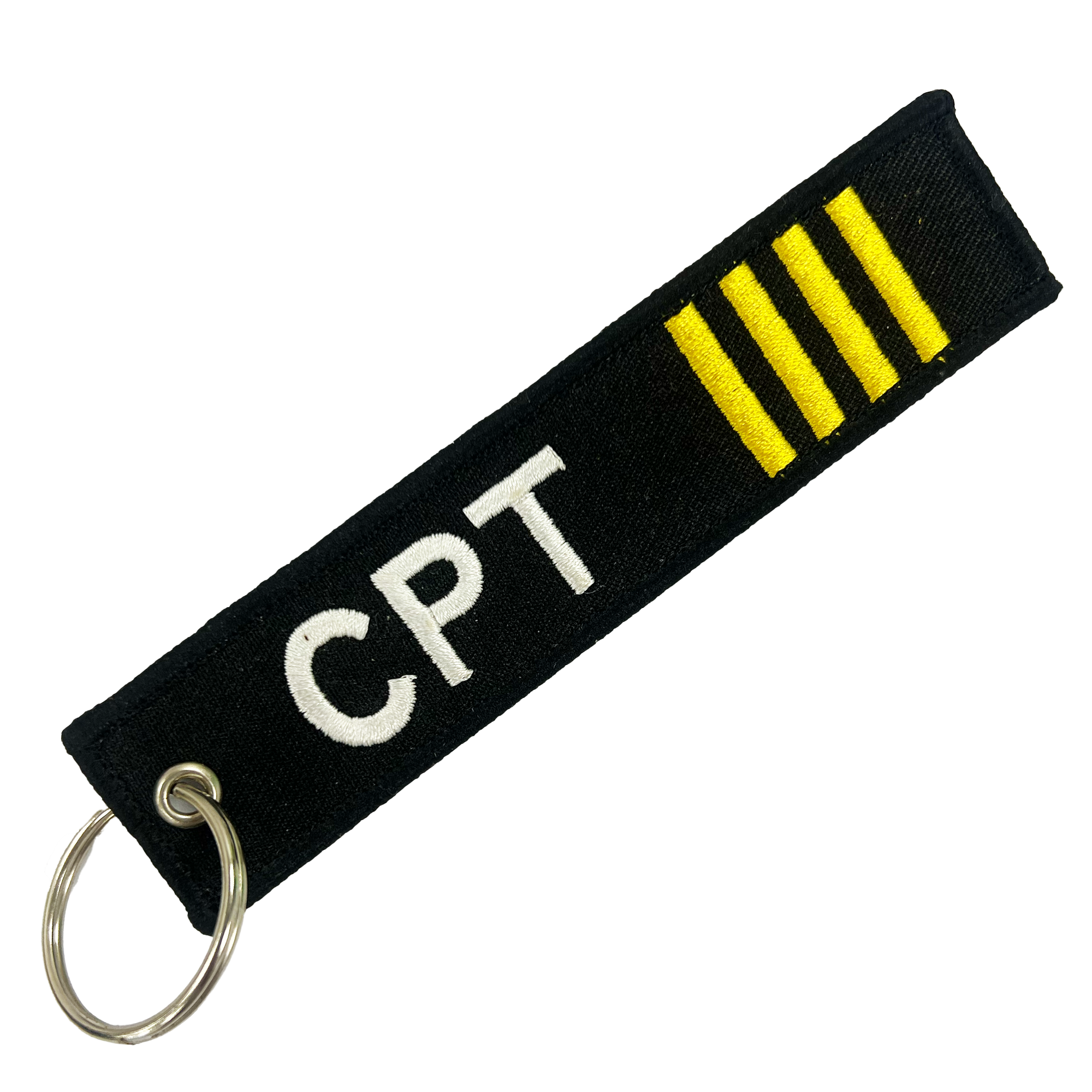 Captain CPT Rank Fabric Luggage Keyring