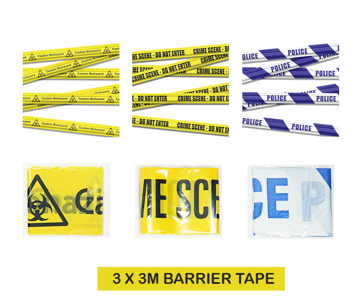 MEGA CSI Crime Scene Murder Mystery Kit | Funny Novelty Party Halloween Police Evidence Game