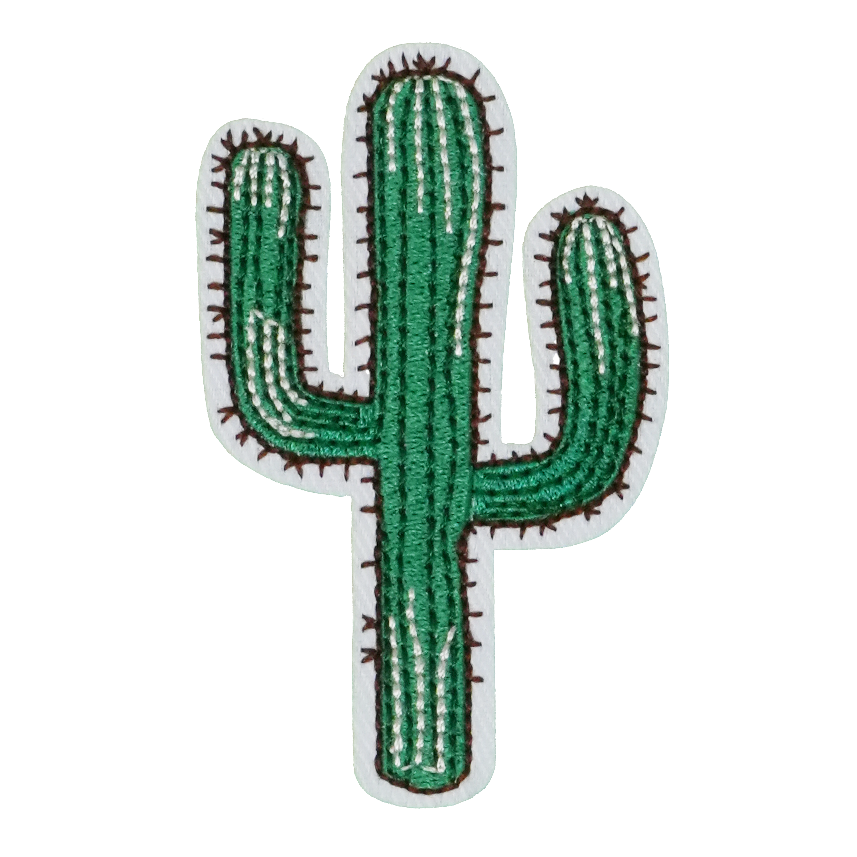 Cactus 2 Arm Wild West Patch Iron On (8 x 5cm)