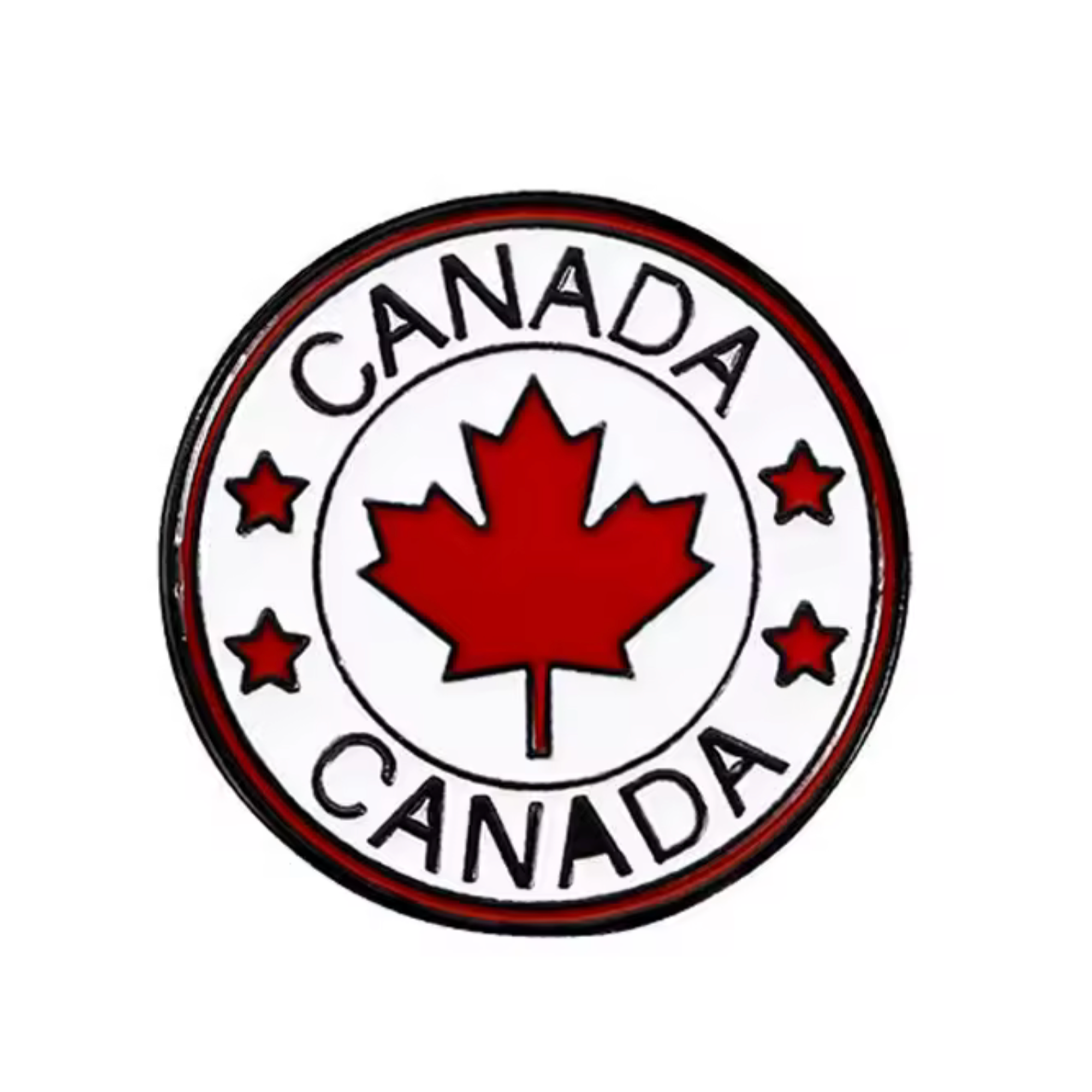 Canadian Maple Leaf Pin Badge