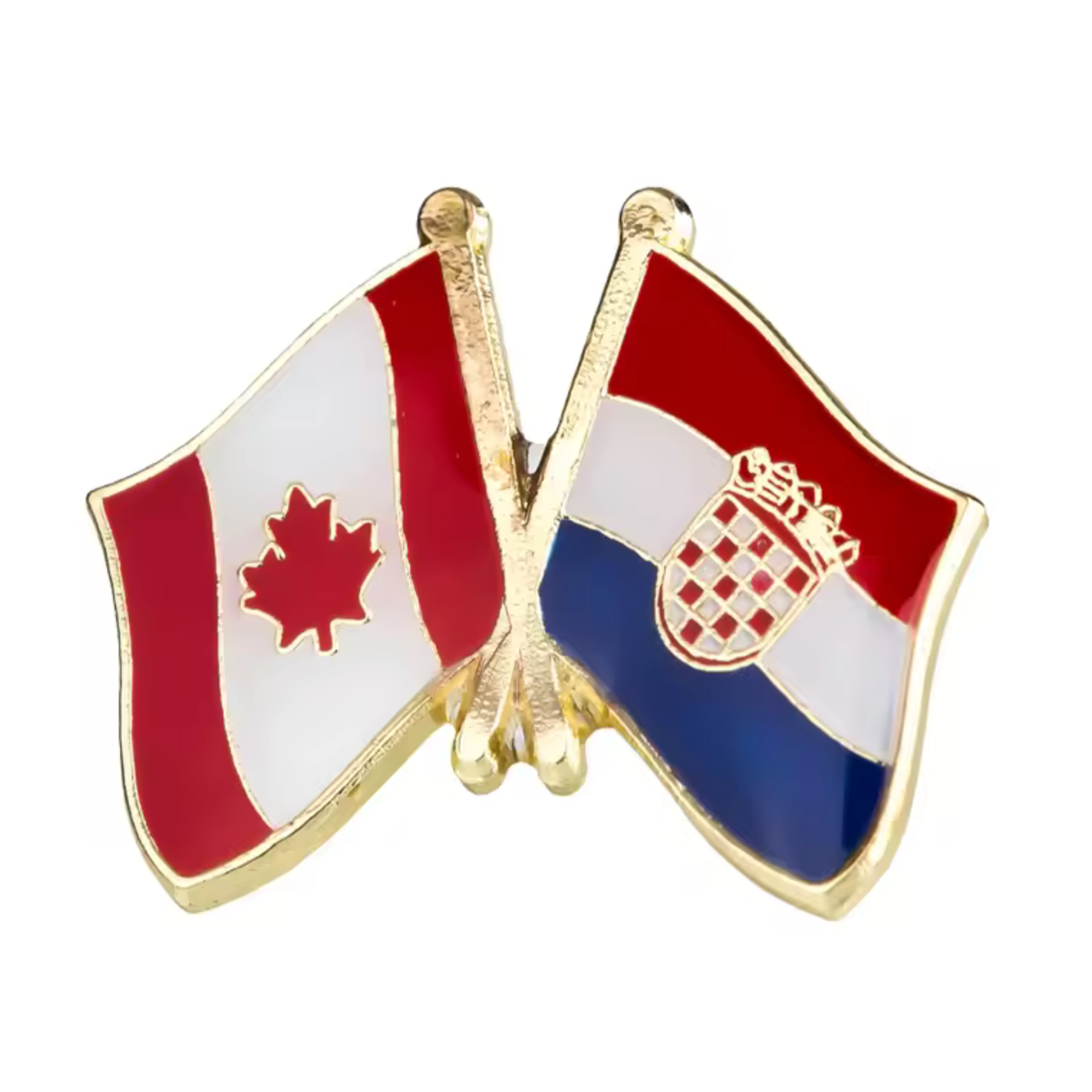 Canada & Croatia Friendship Pin Badge