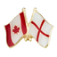Canada & England Friendship Pin Badge