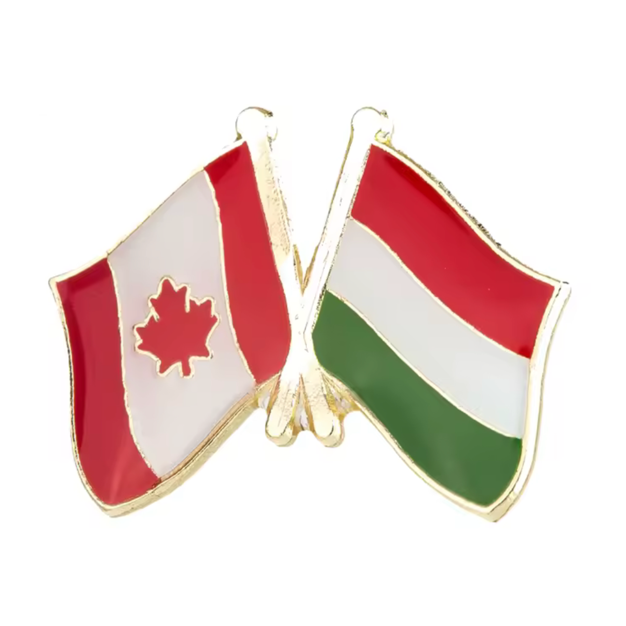 Canada & Hungary Friendship Pin Badge