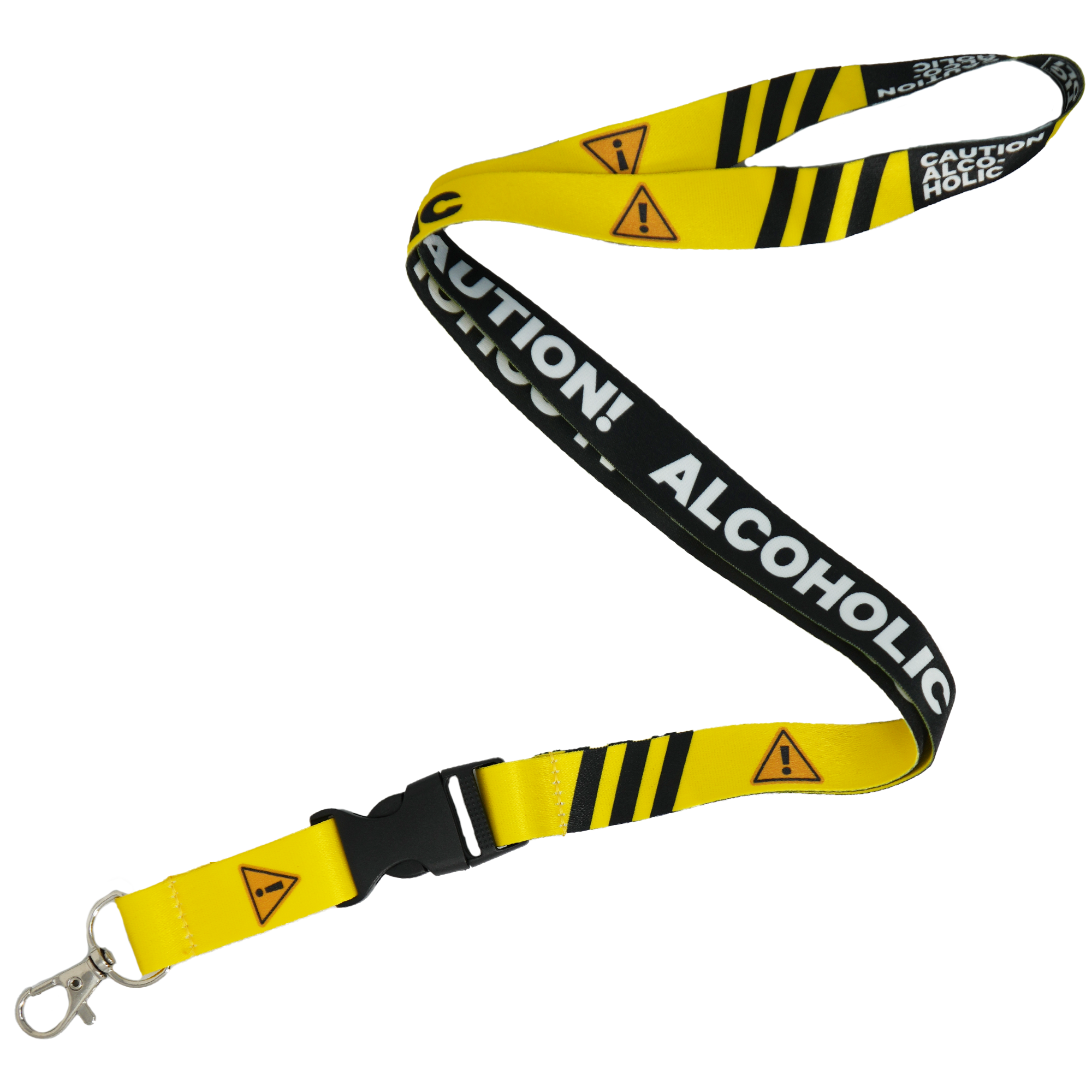 Caution Alcoholic! Funny Lanyard