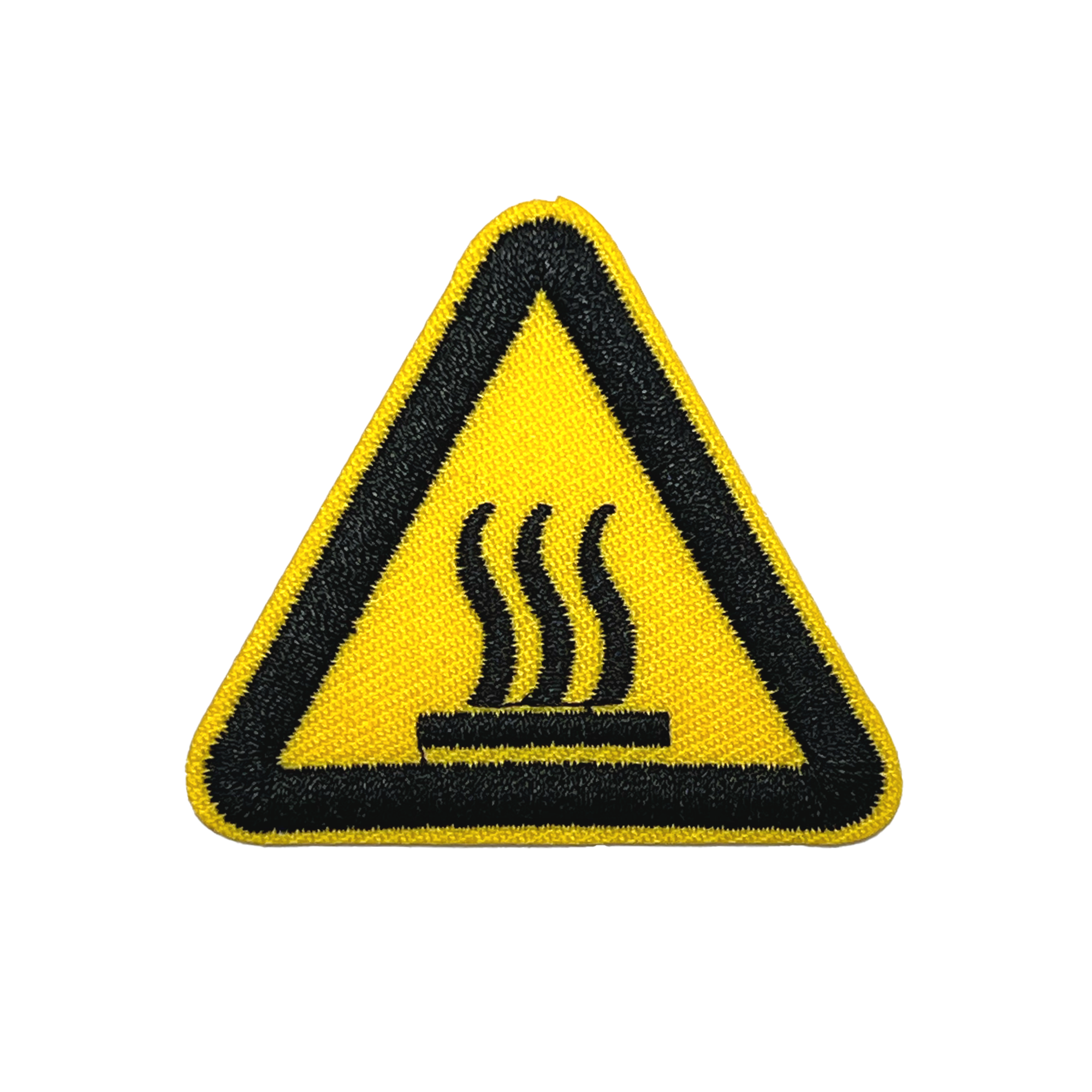 Hot Triangle Hazard Embroidery Patch (5cm)