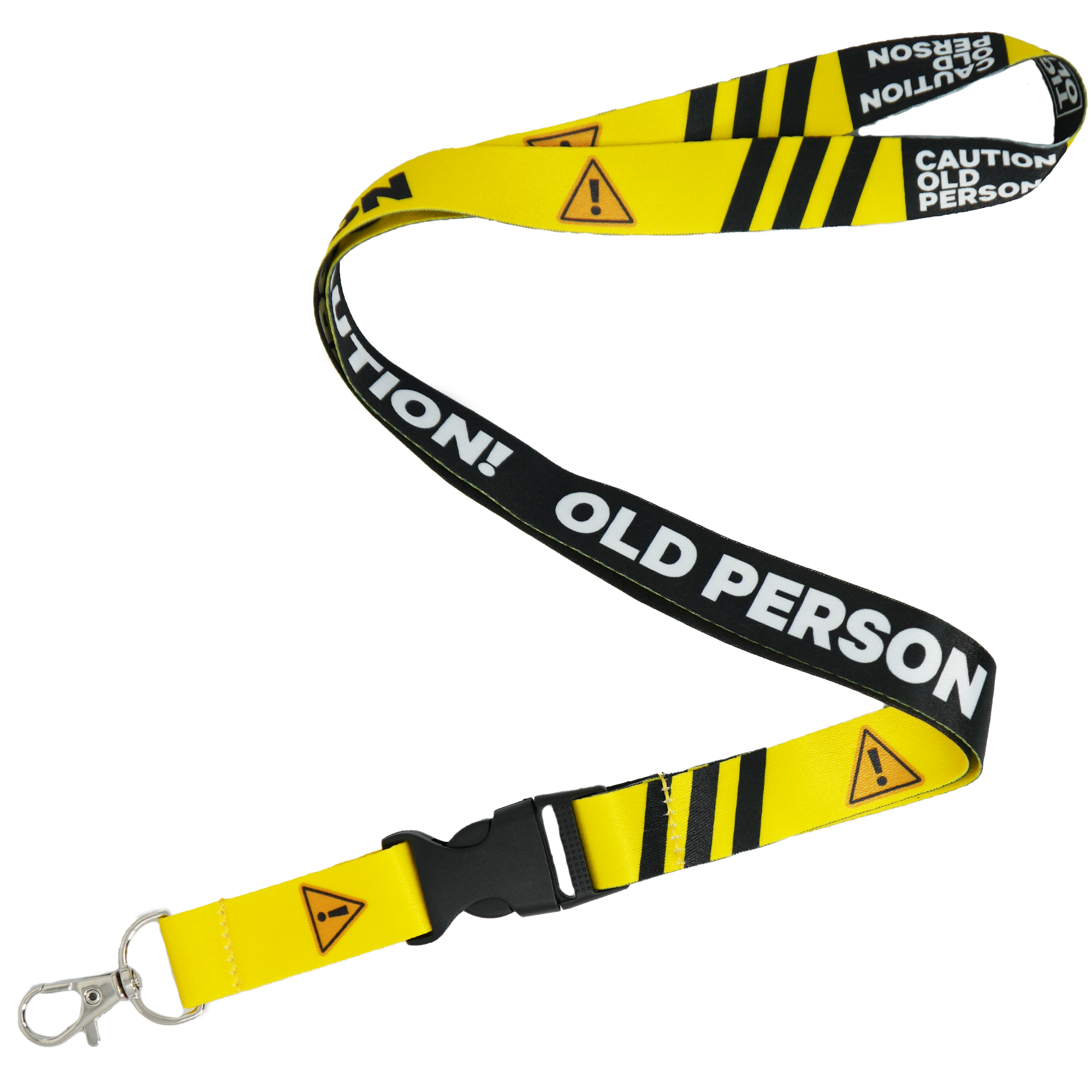 Old Person Caution Funny Lanyard