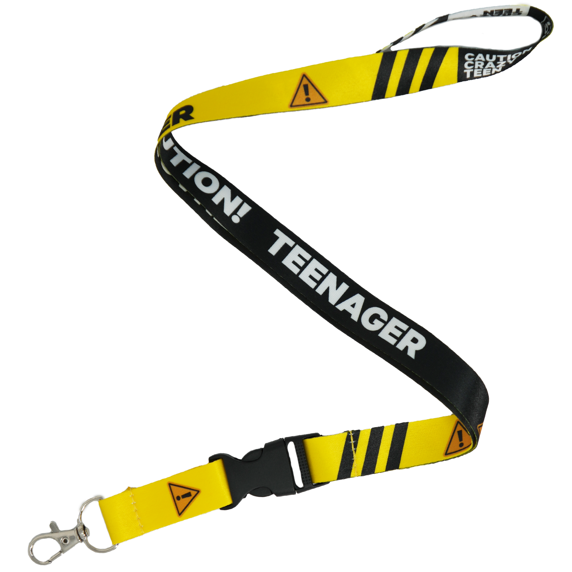 Caution Teenager! Funny Lanyard