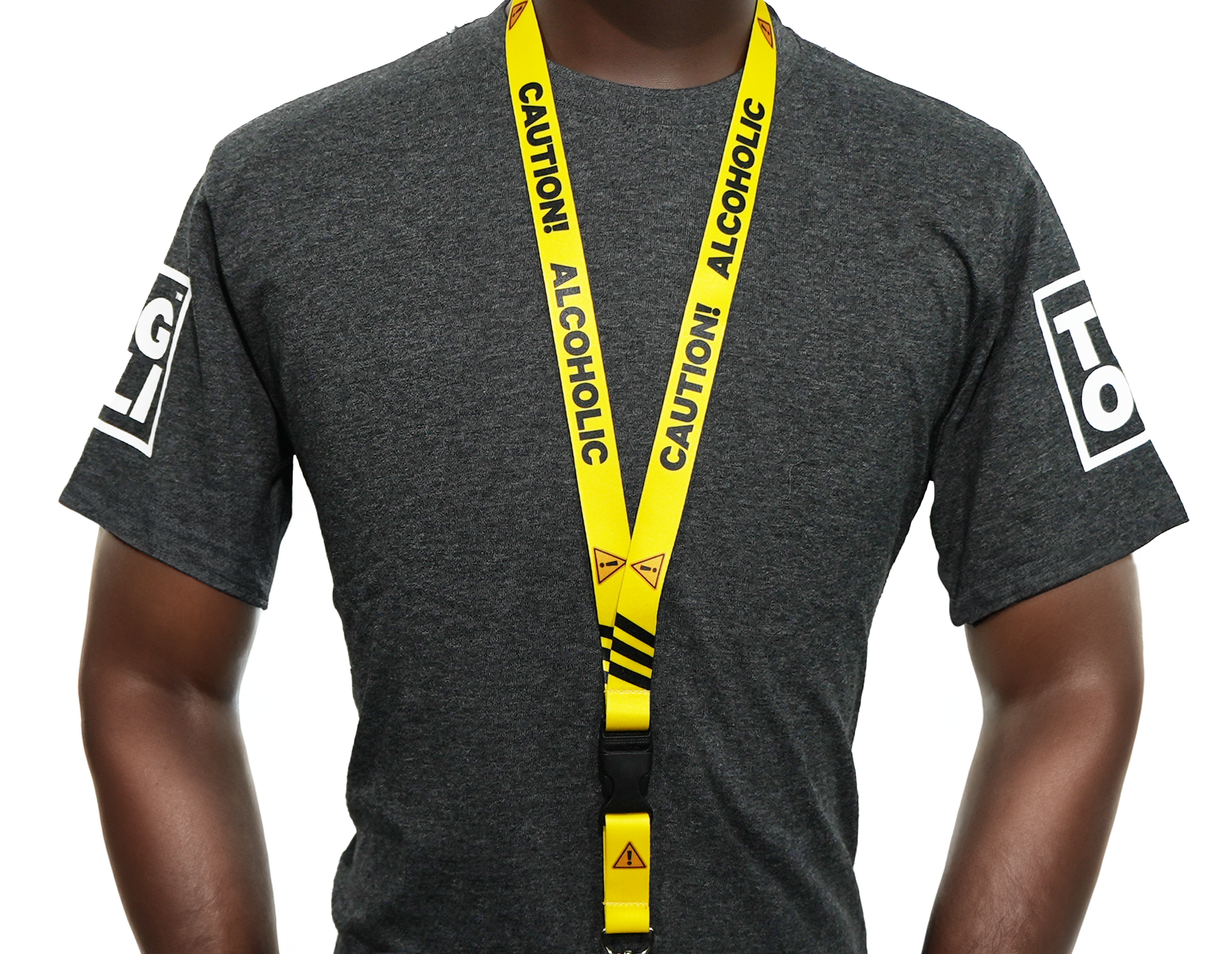 Caution Alcoholic! Funny Lanyard