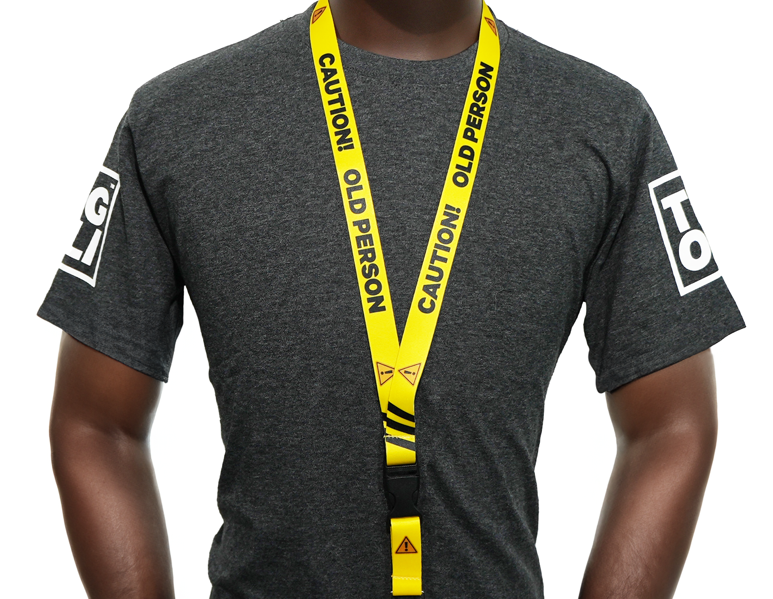 Old Person Caution Funny Lanyard