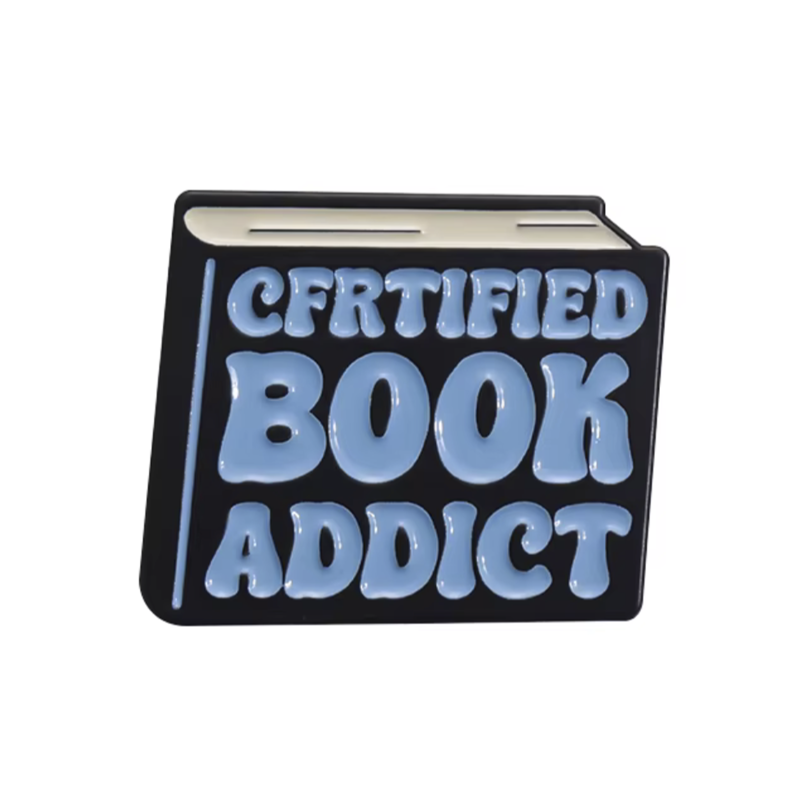 Certified Book Addict Pin Badge