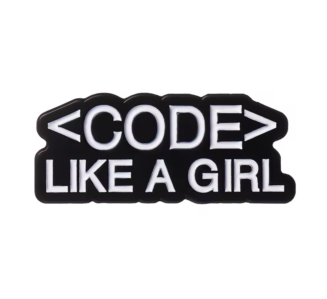 Code Like A Girl Pin Badge