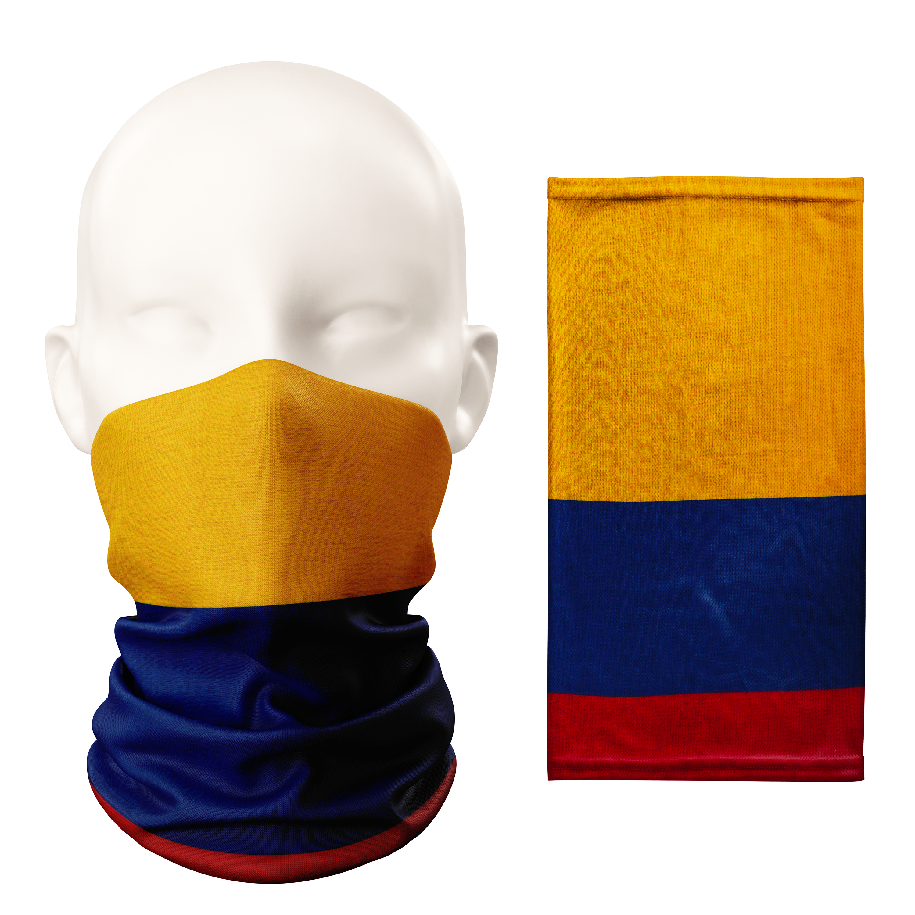 Colombia Flag Snood – Breathable Mask Neck Gaiter Face Covering