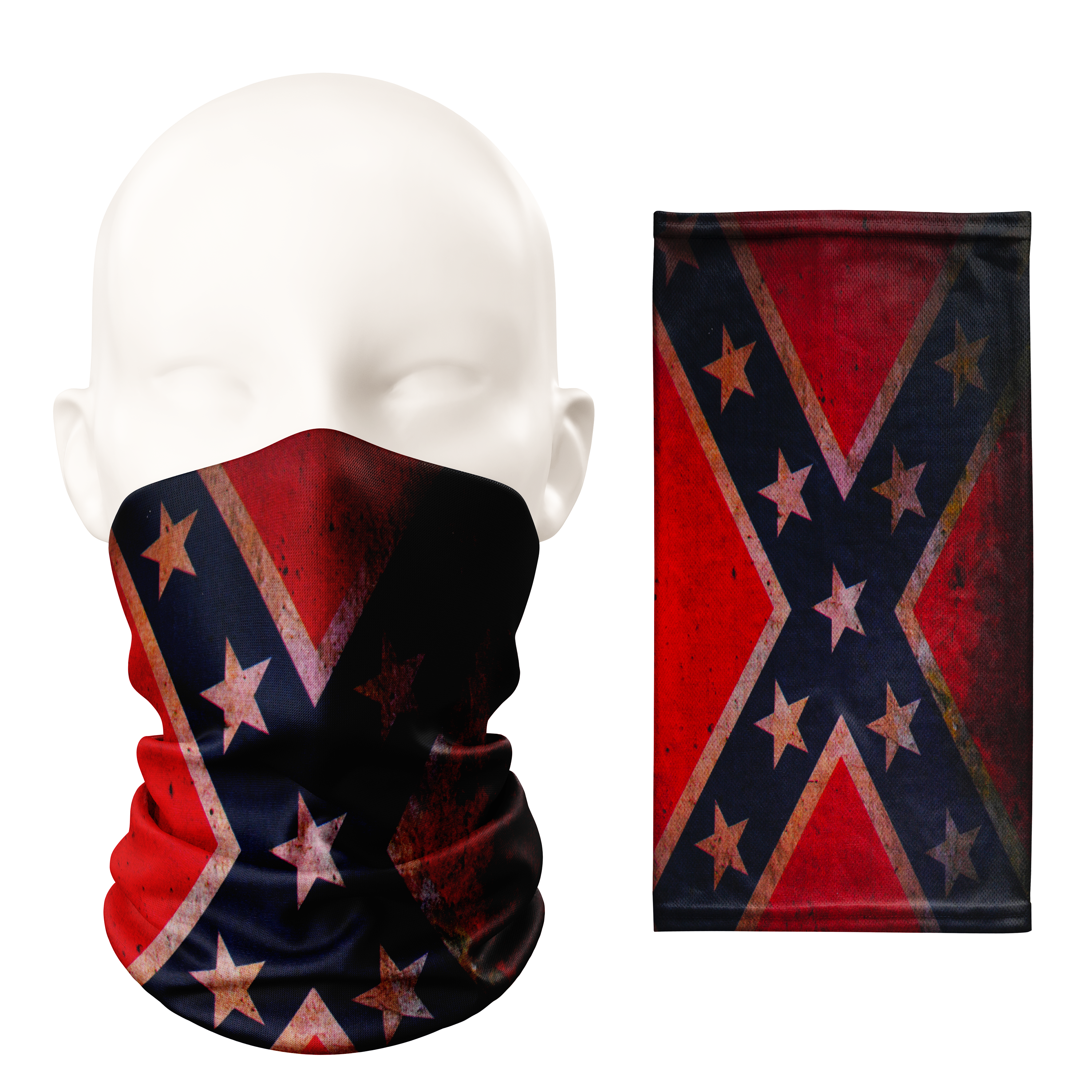 Confederate American Flag – Breathable Mask Neck Gaiter Face Covering