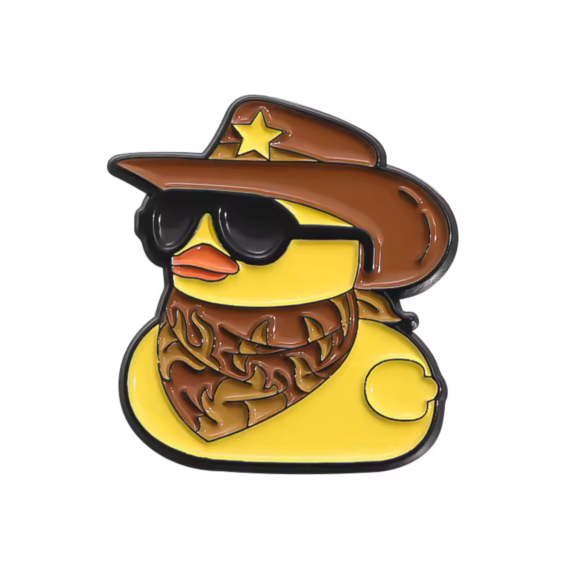 Cowboy Rubber Duck Pin Badge