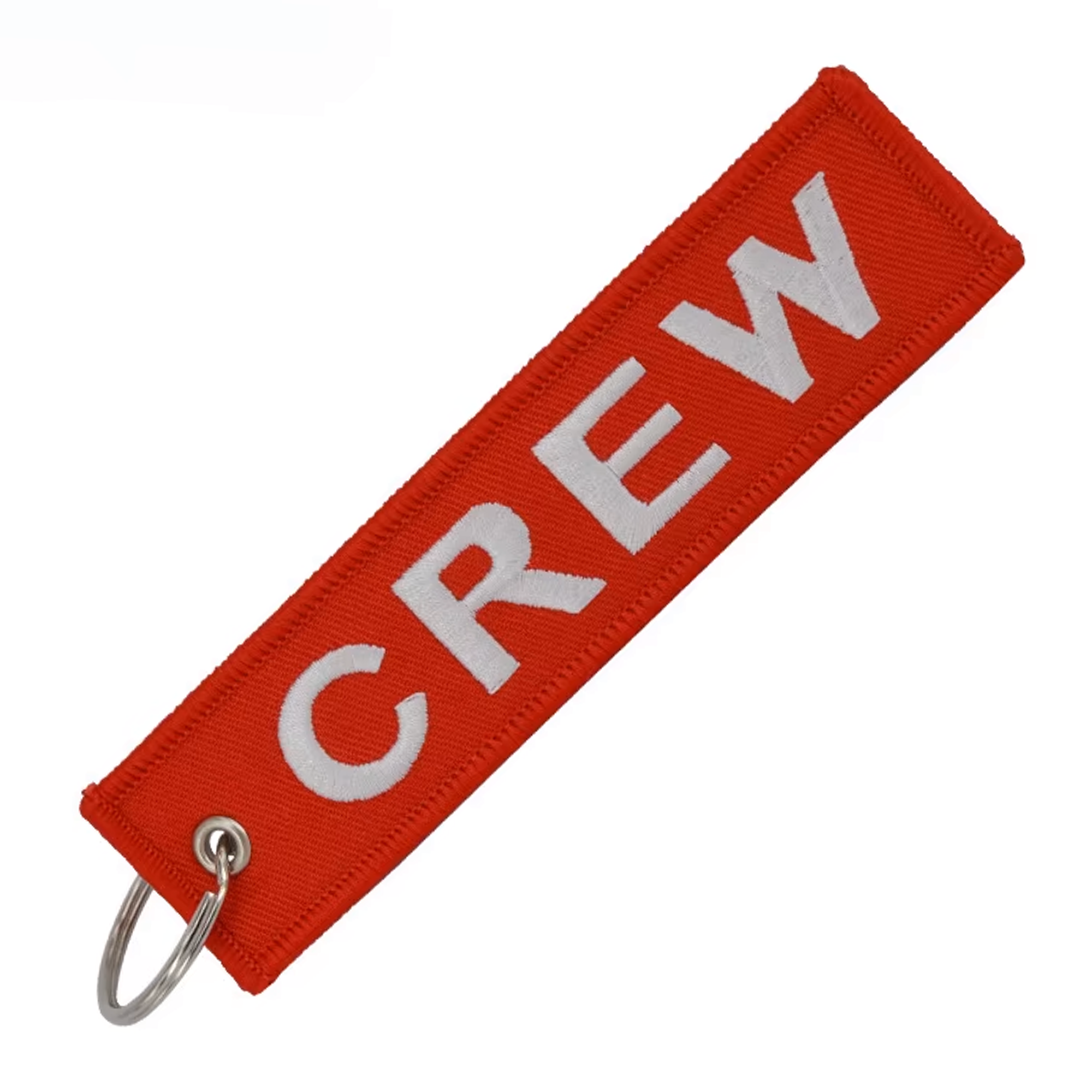 Flight Crew Red Fabric Luggage Keyring