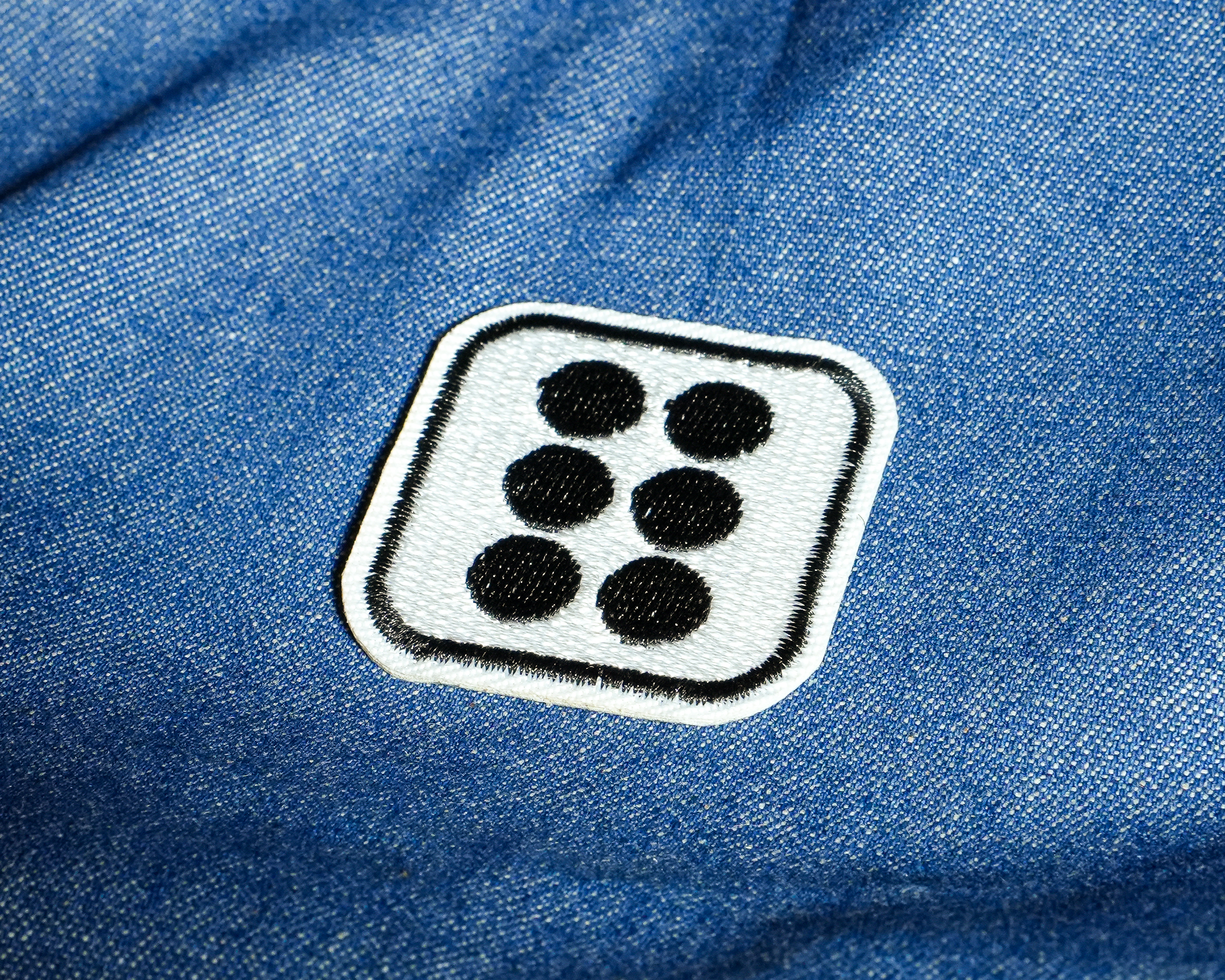 Dice Six Gaming Embroidery Patch (4 x 4cm)