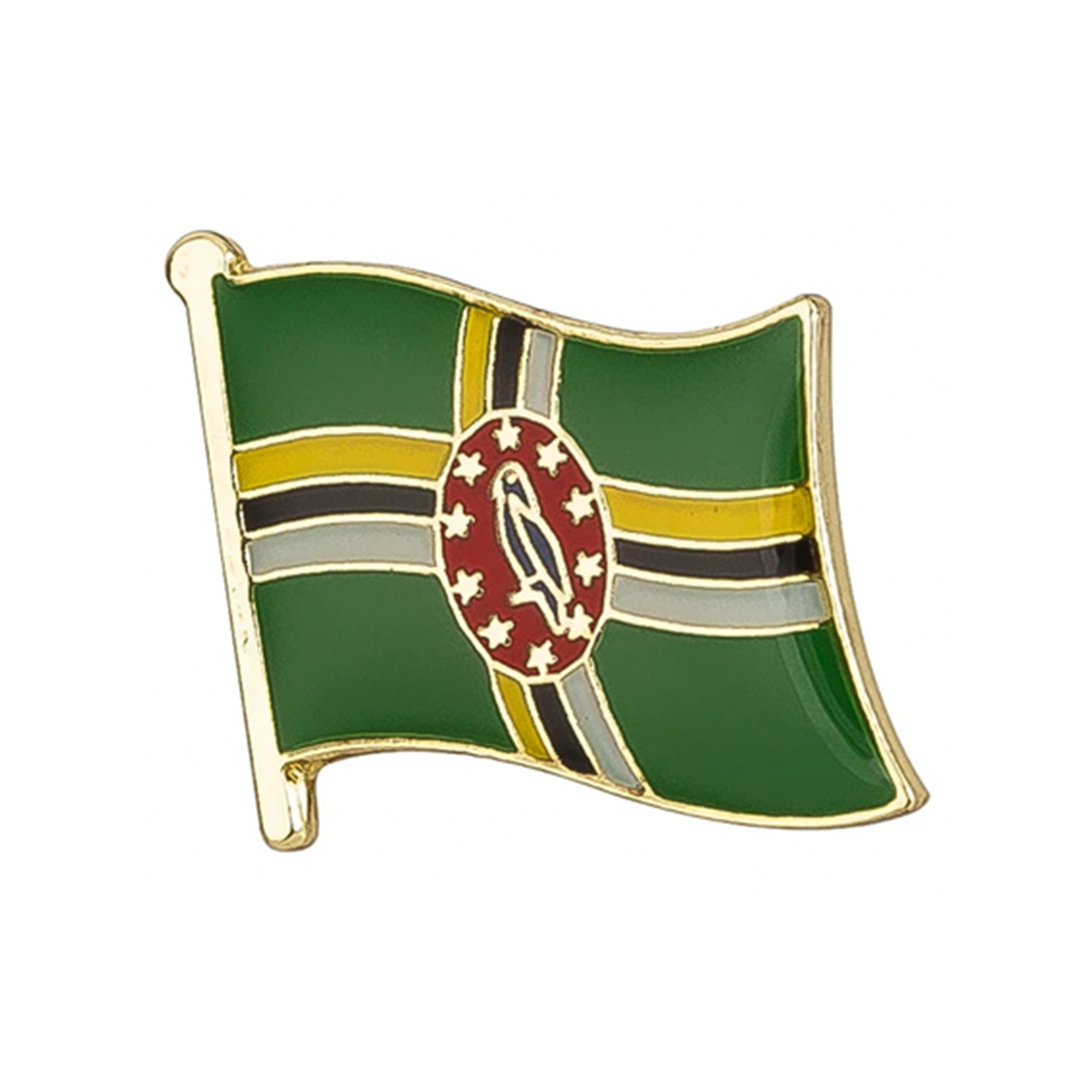 Dominica Flag Pin Badge