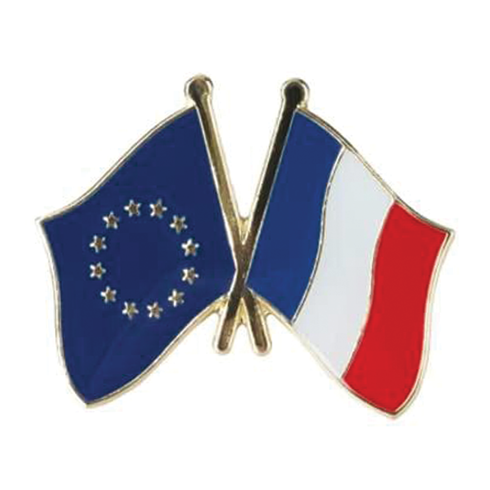 Pin de amistad entre la Unión Europea y Francia