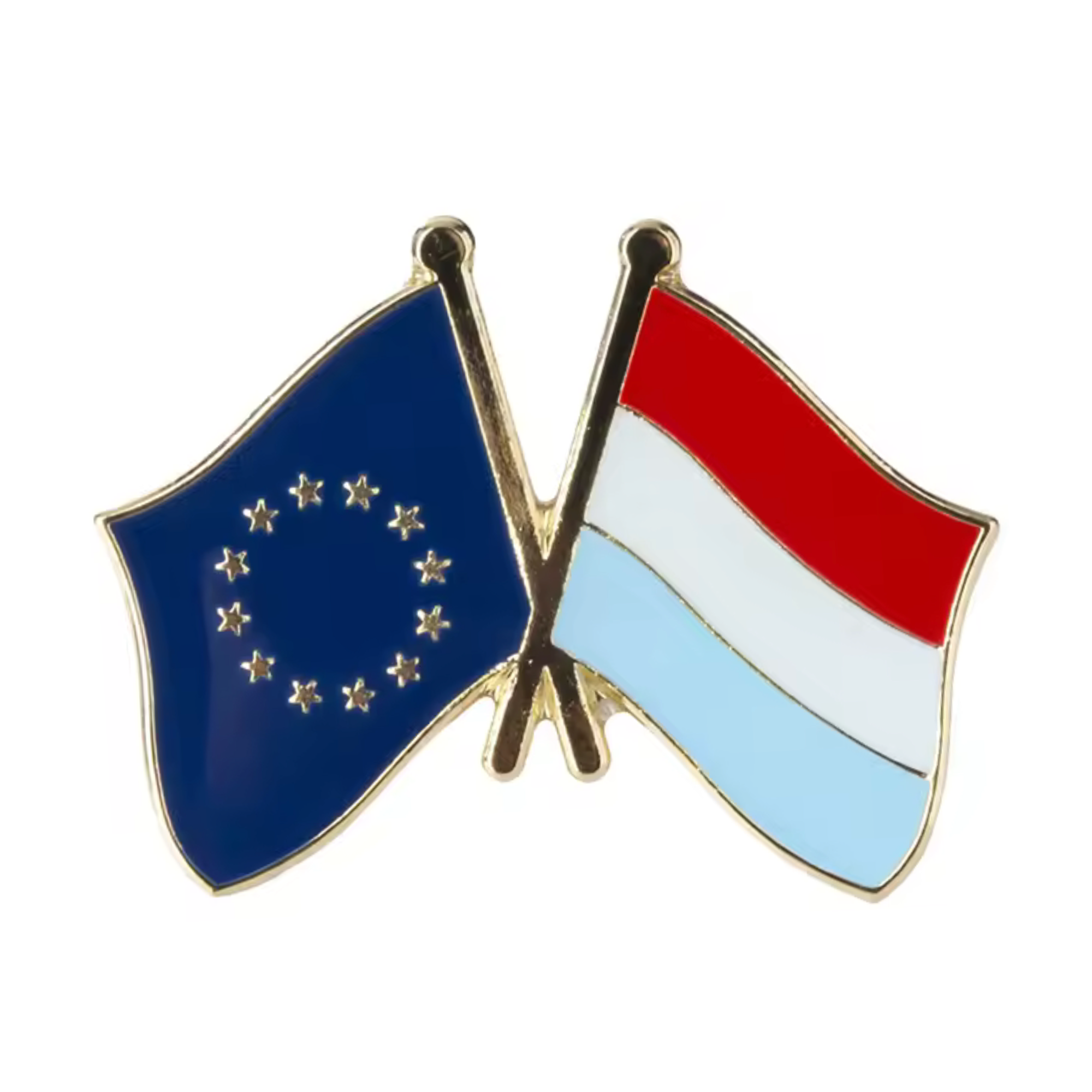 European Union & Luxembourg Friendship Pin Badge