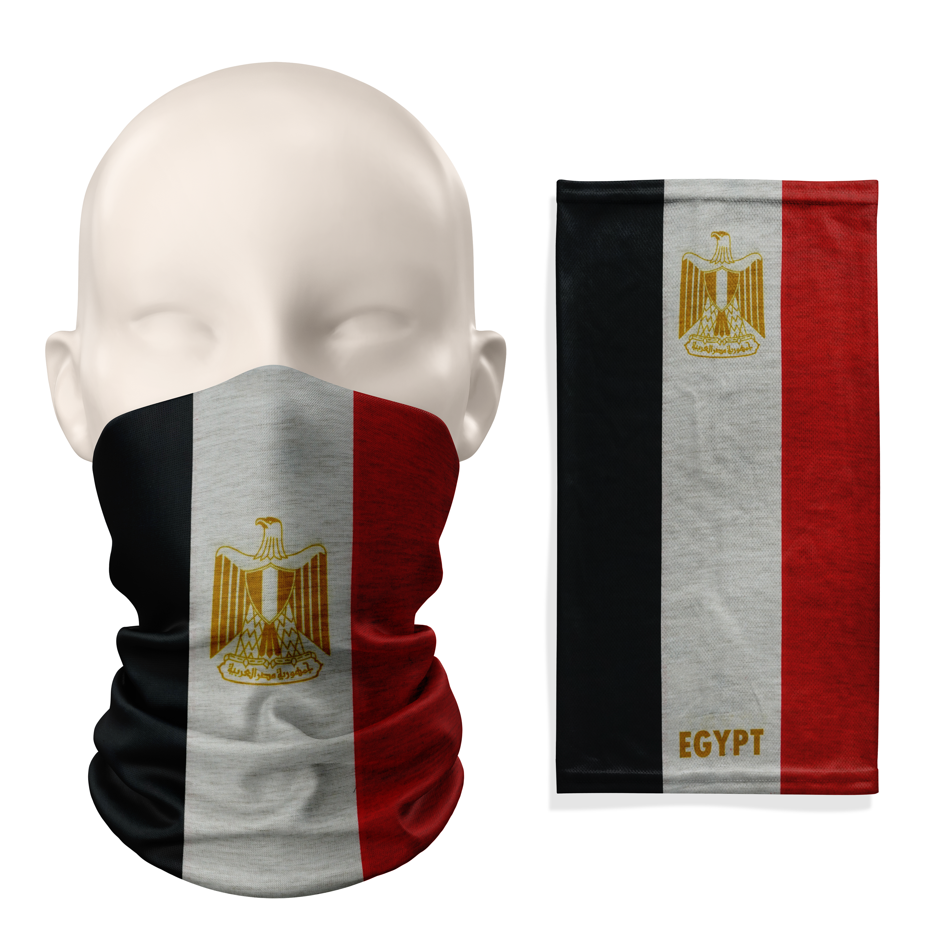 Egypt Flag Snood – Breathable Mask Neck Gaiter Face Covering