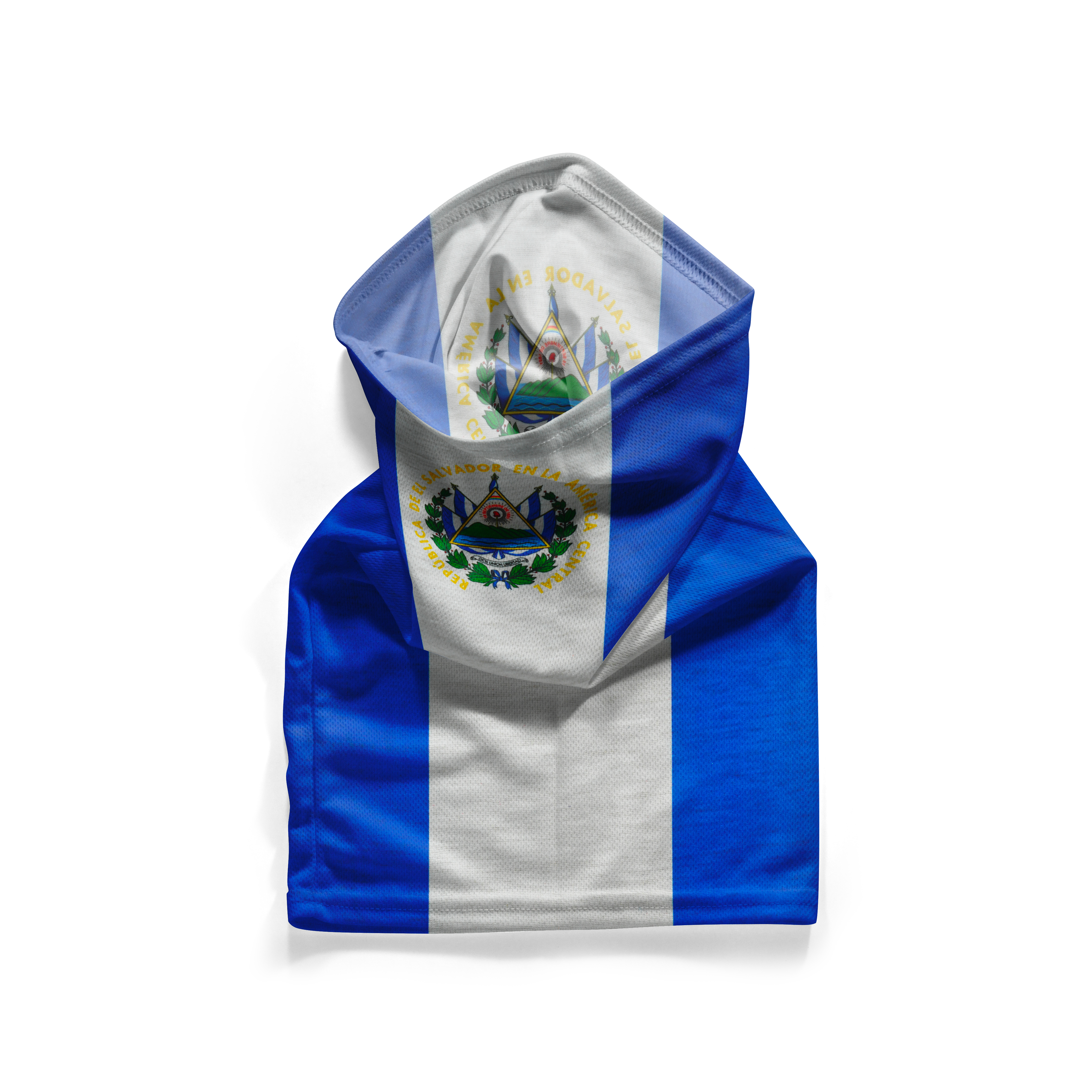 El Salvador Flag Snood – Breathable Mask Neck Gaiter Face Covering