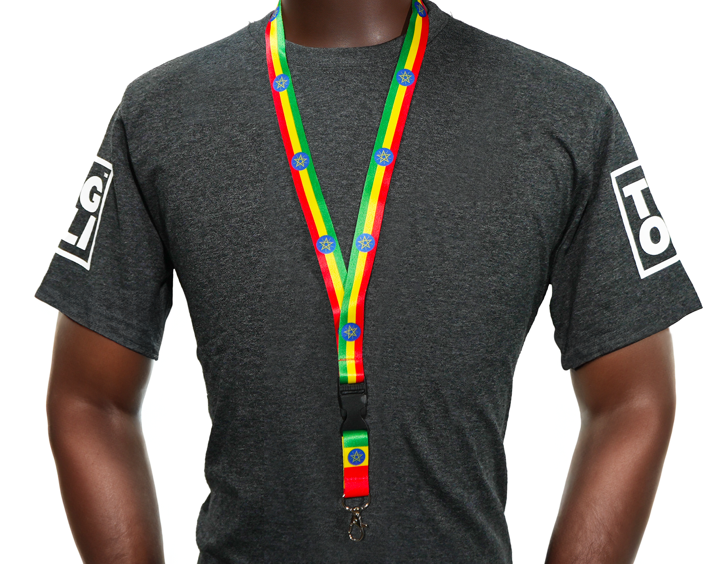 Ethiopia Flag Lanyard