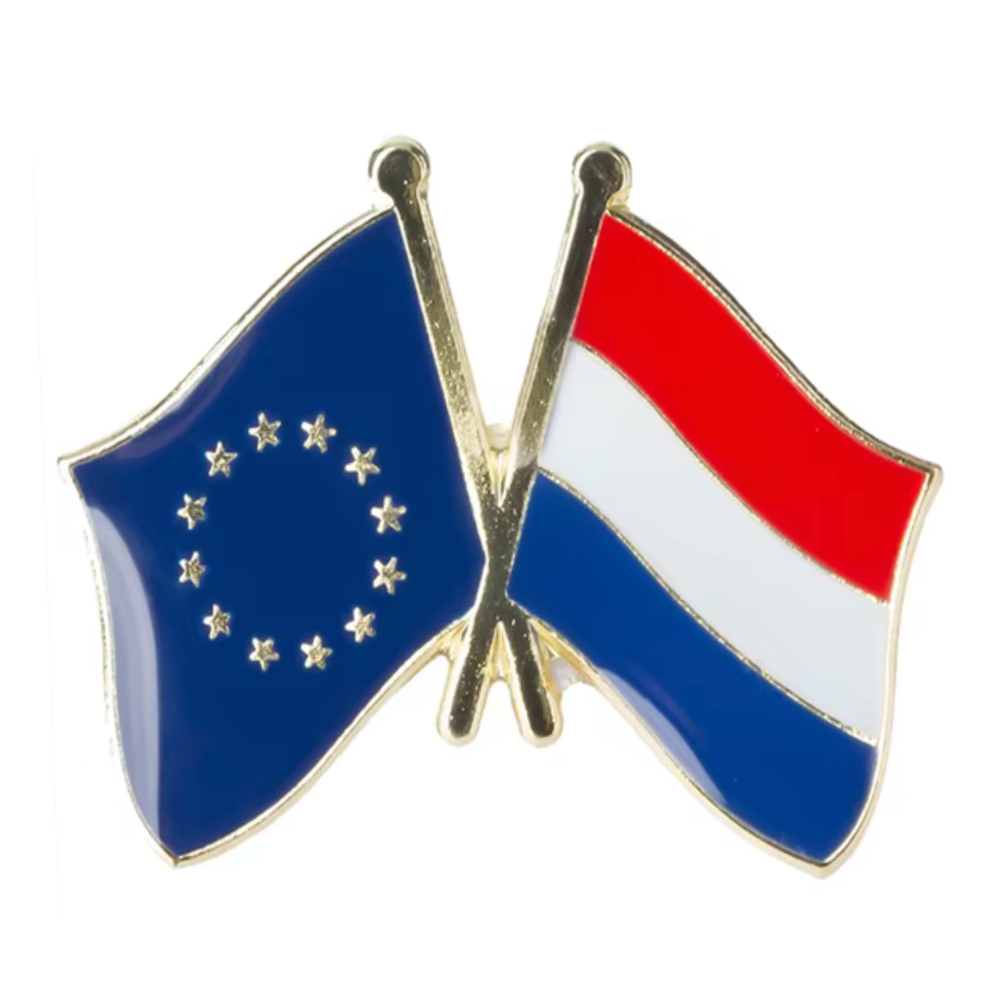 European Union & Netherlands Friendship Pin Badge