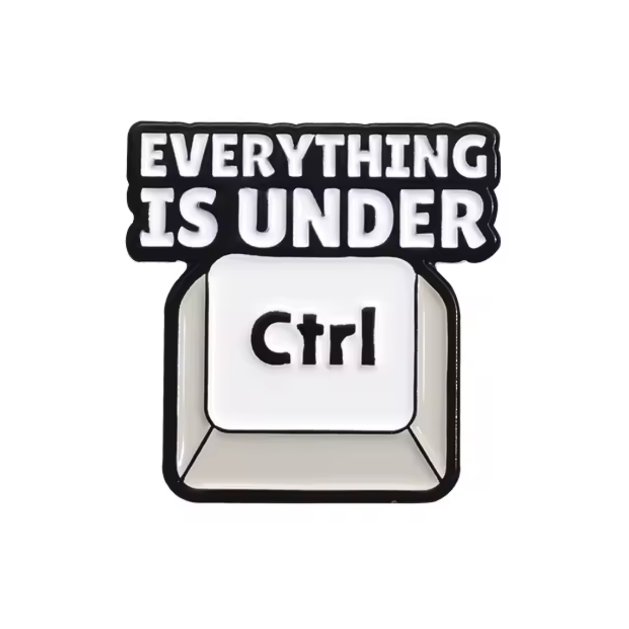 Everything Under Control Computer Pin Badge