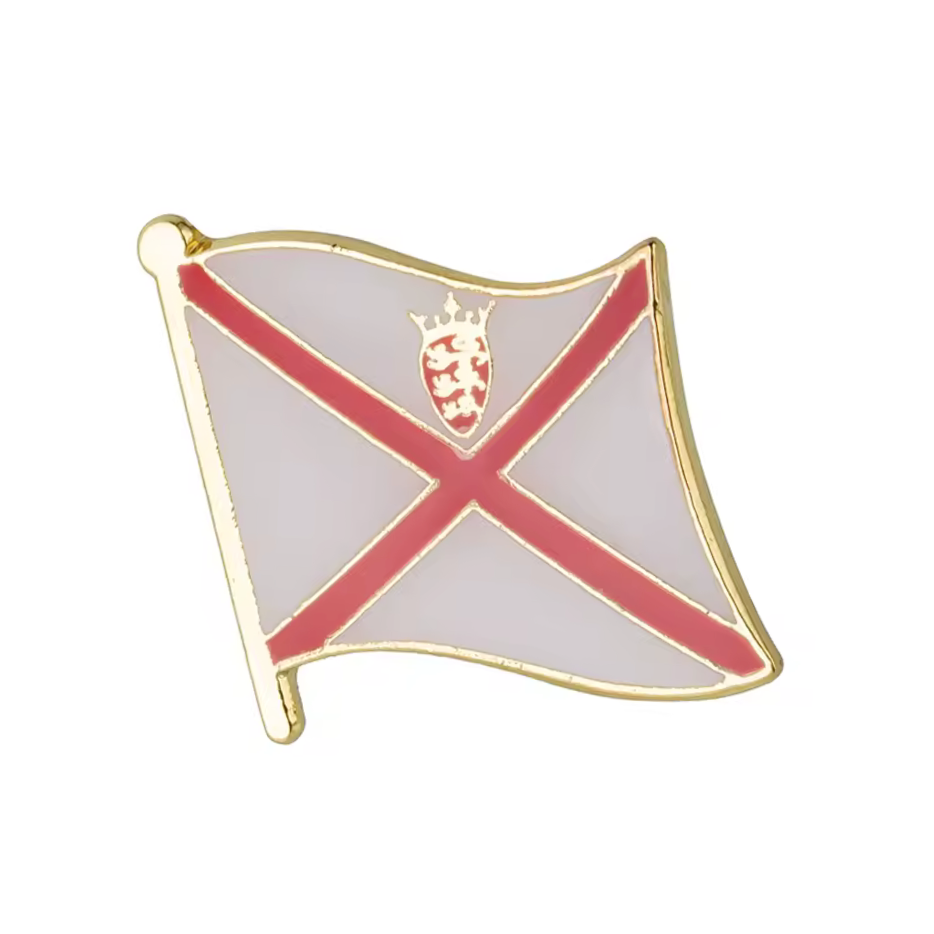 Isle Of Jersey Flag Pin Badge