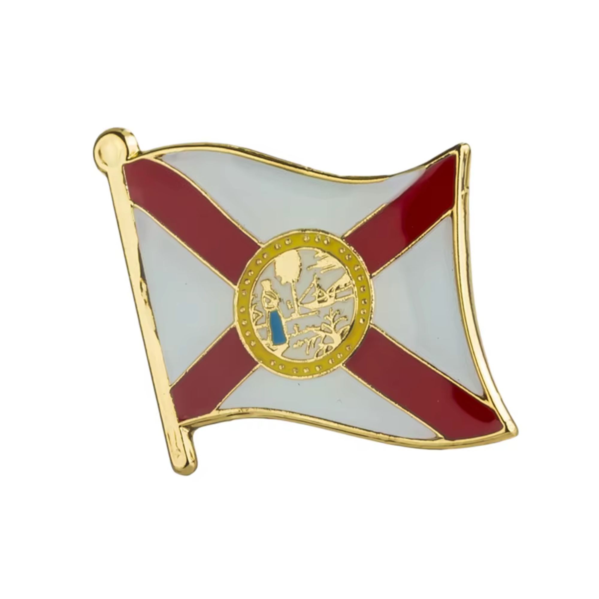 Florida U.S.A. State Flag Pin Badge