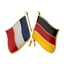 France & Germany Friendship Pin Badge