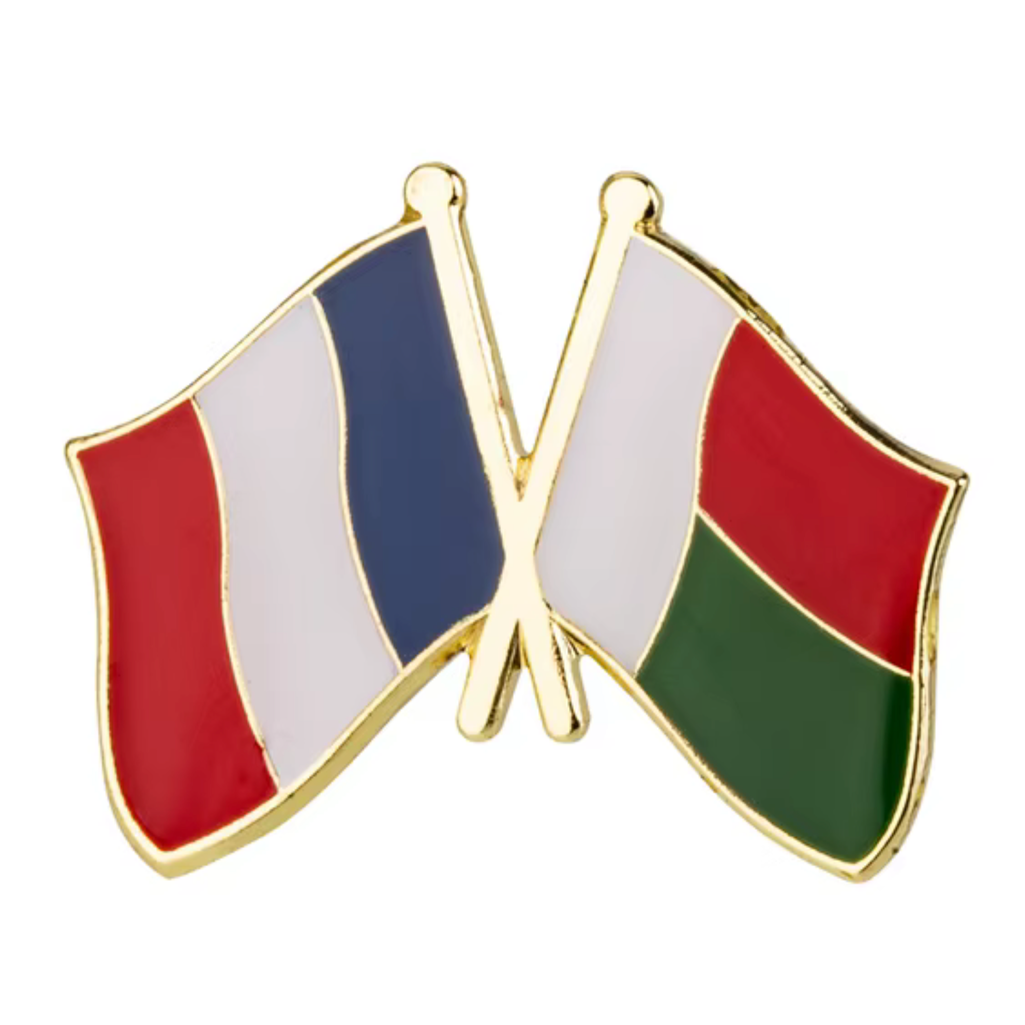 France & Madagascar Friendship Pin Badge