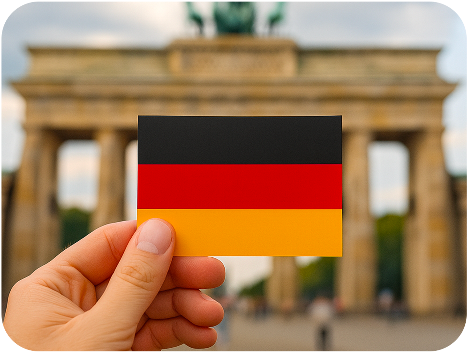 20 X Germany Flag Stickers